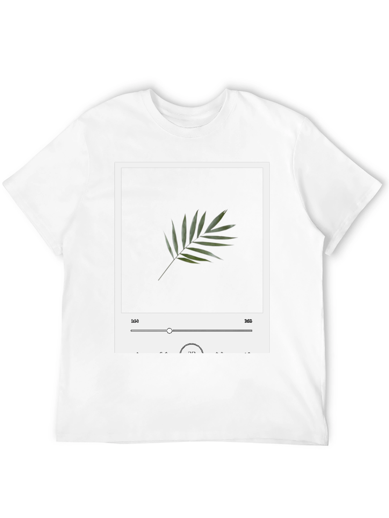 Leaf Music Player Black T-Shirt