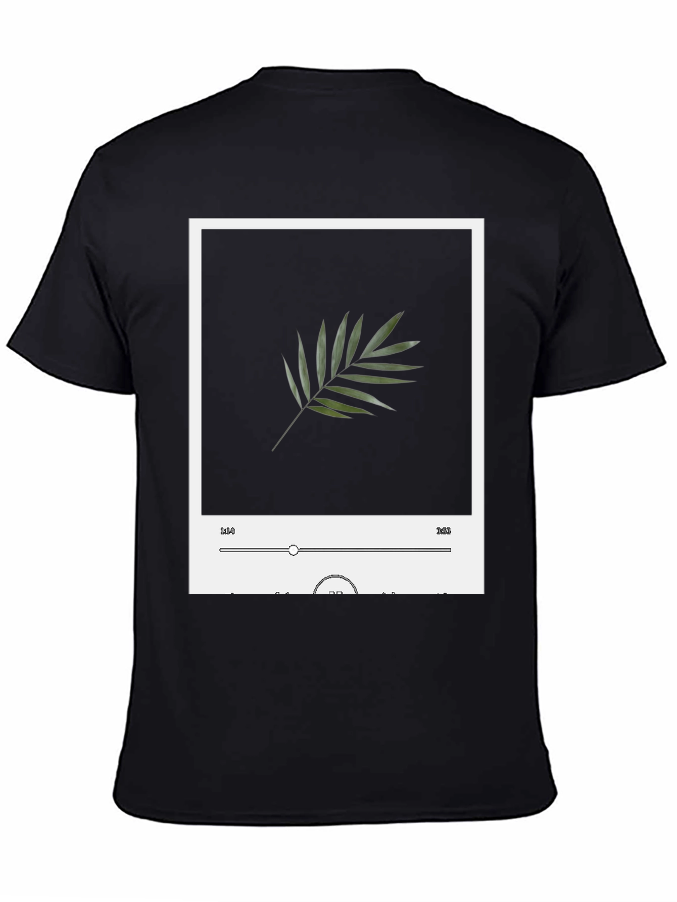 Leaf Music Player Black T-Shirt
