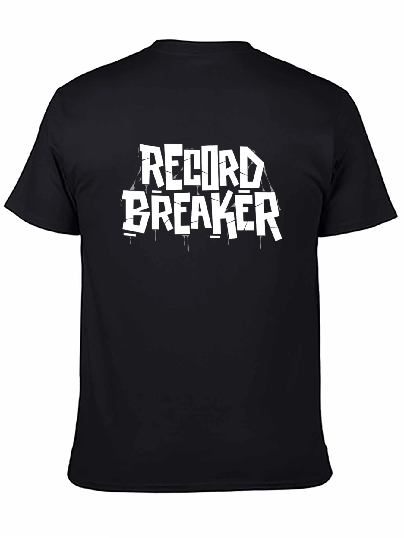 Record Breaker Black Graphic Tee