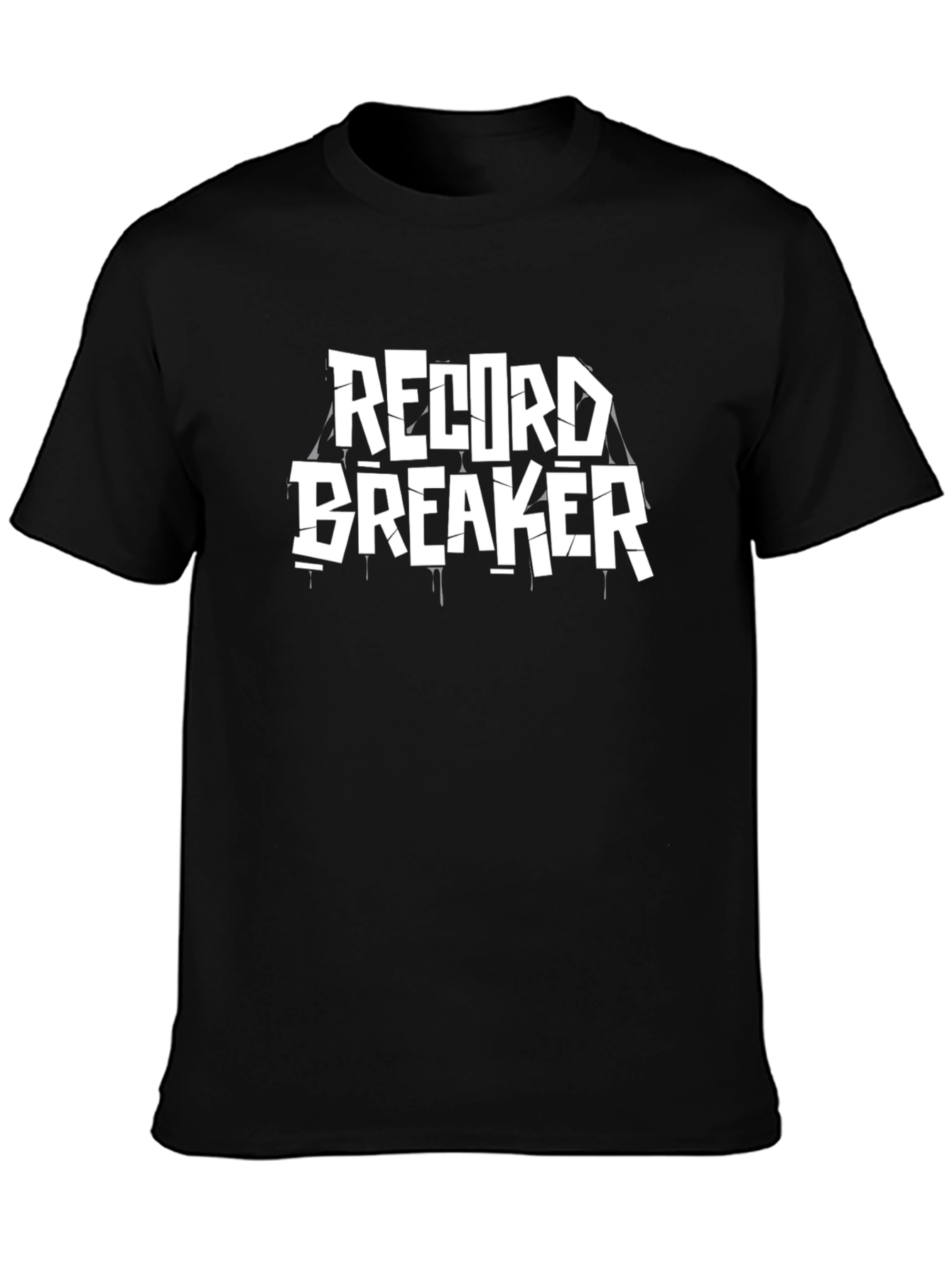 Record Breaker Black Graphic Tee