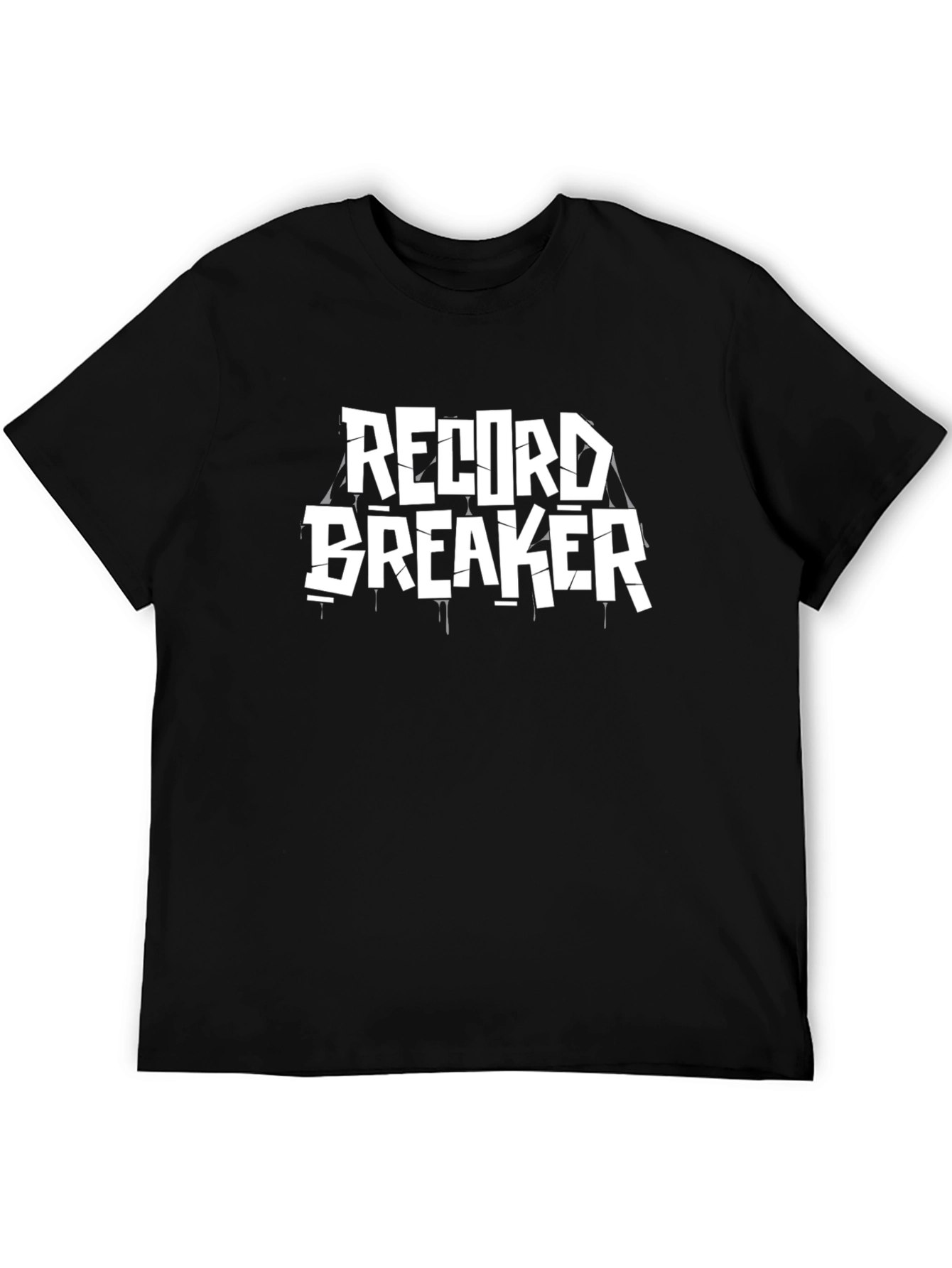 Record Breaker Black Graphic Tee
