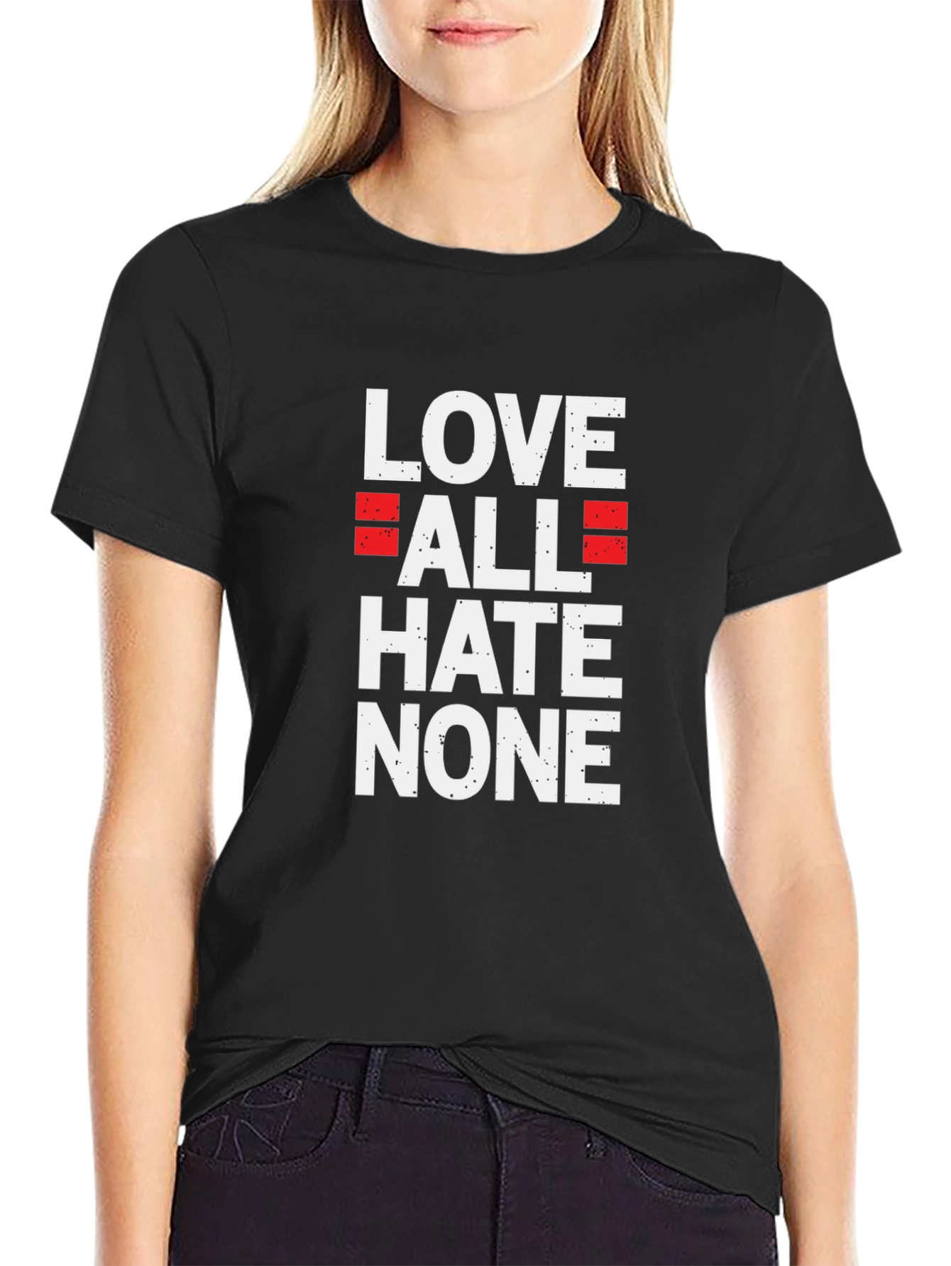 Love All Hate None Graphic Tee