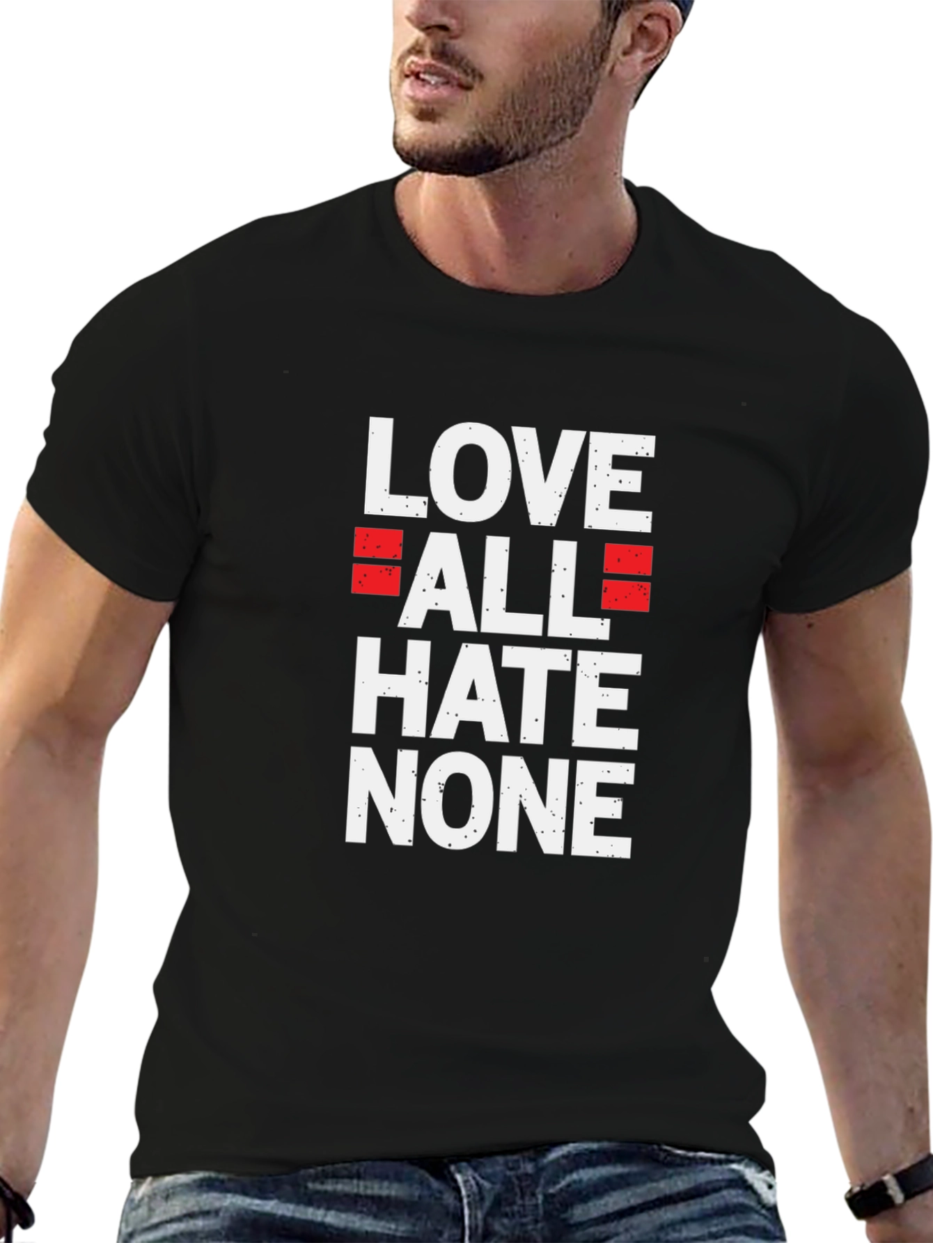 Love All Hate None Graphic Tee