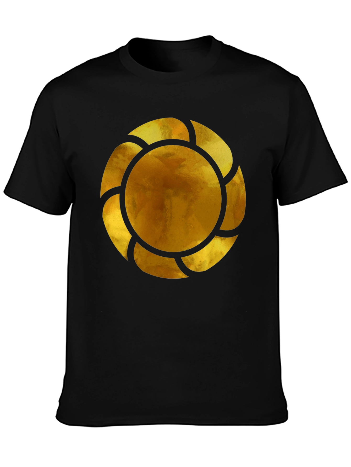 Golden Emblem Black T-Shirt