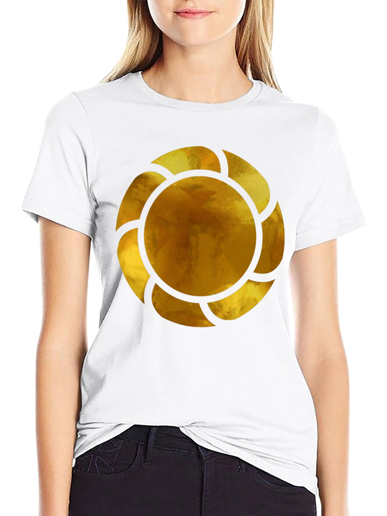 Golden Emblem Black T-Shirt