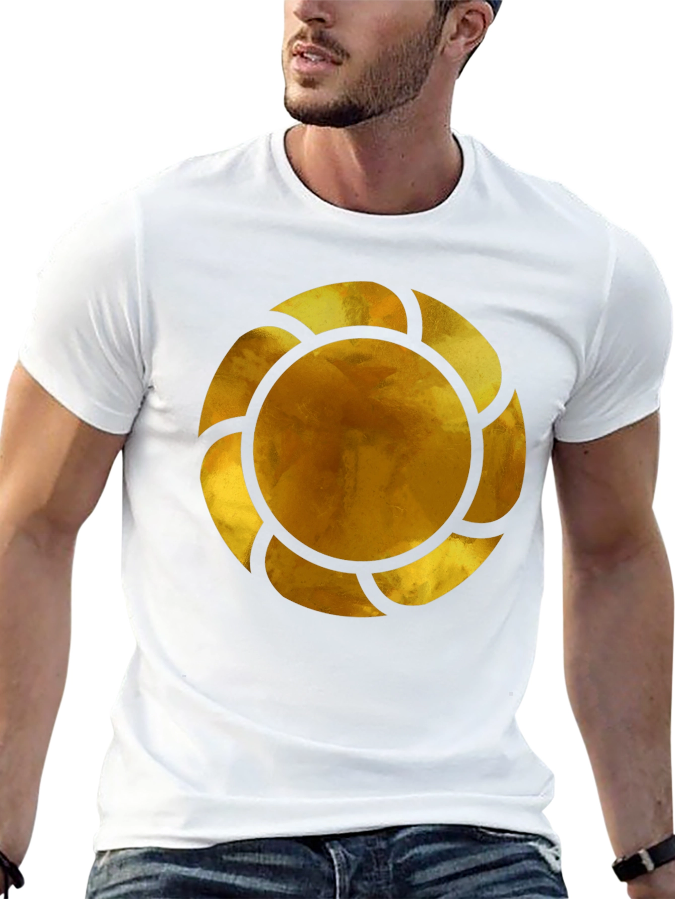 Golden Emblem Black T-Shirt