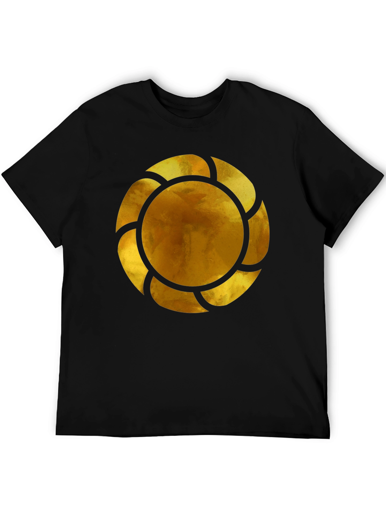 Golden Emblem Black T-Shirt