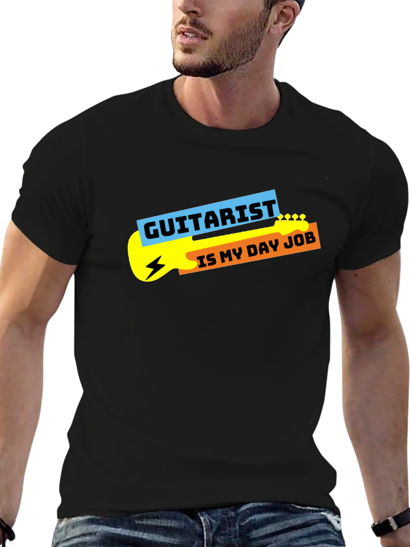 Guitarist is My Day Job Black Graphic Tee