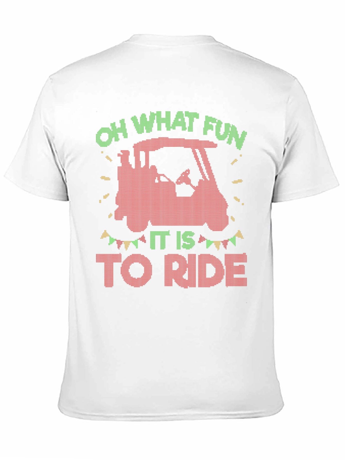 Oh What Fun to Ride Christmas Golf Cart T-Shirt
