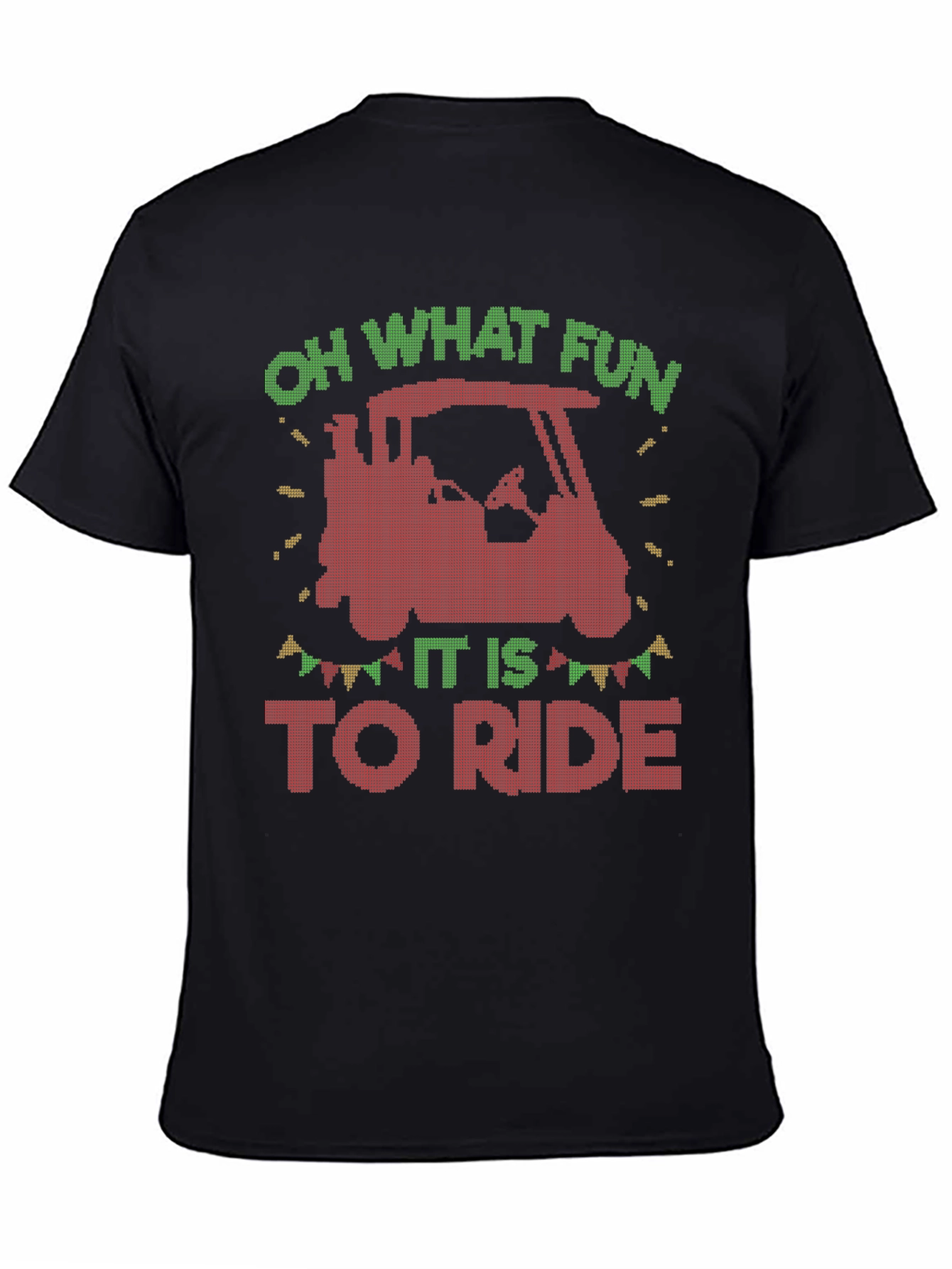 Oh What Fun to Ride Christmas Golf Cart T-Shirt