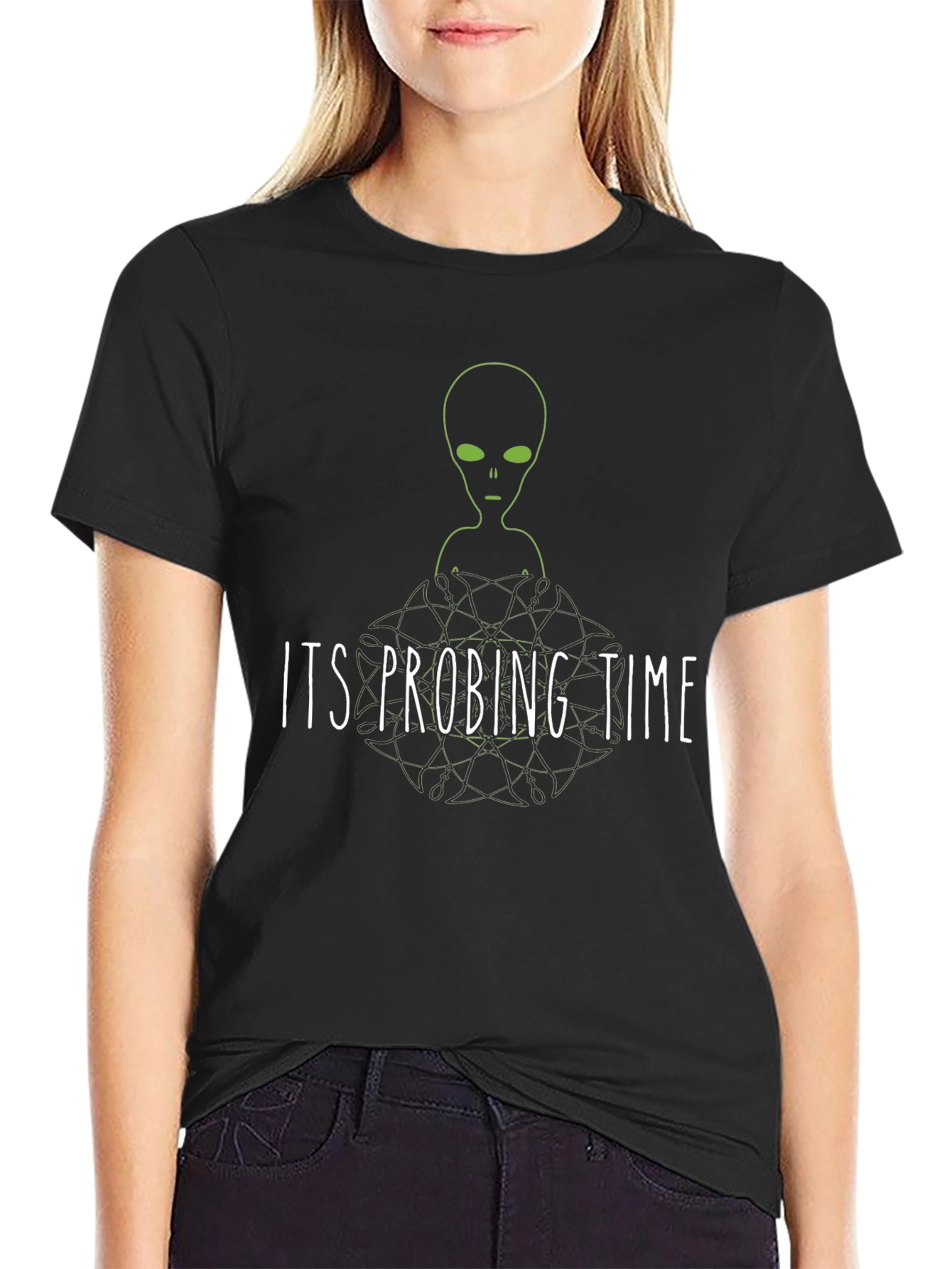 Its Probing Time Alien Graphic T-Shirt