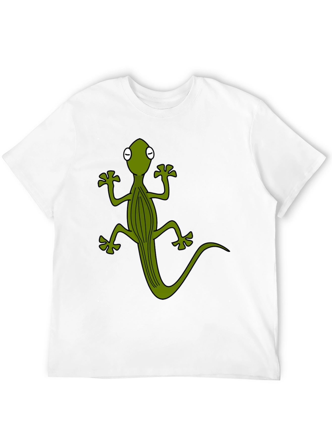 Cartoon Lizard Graphic T-Shirt