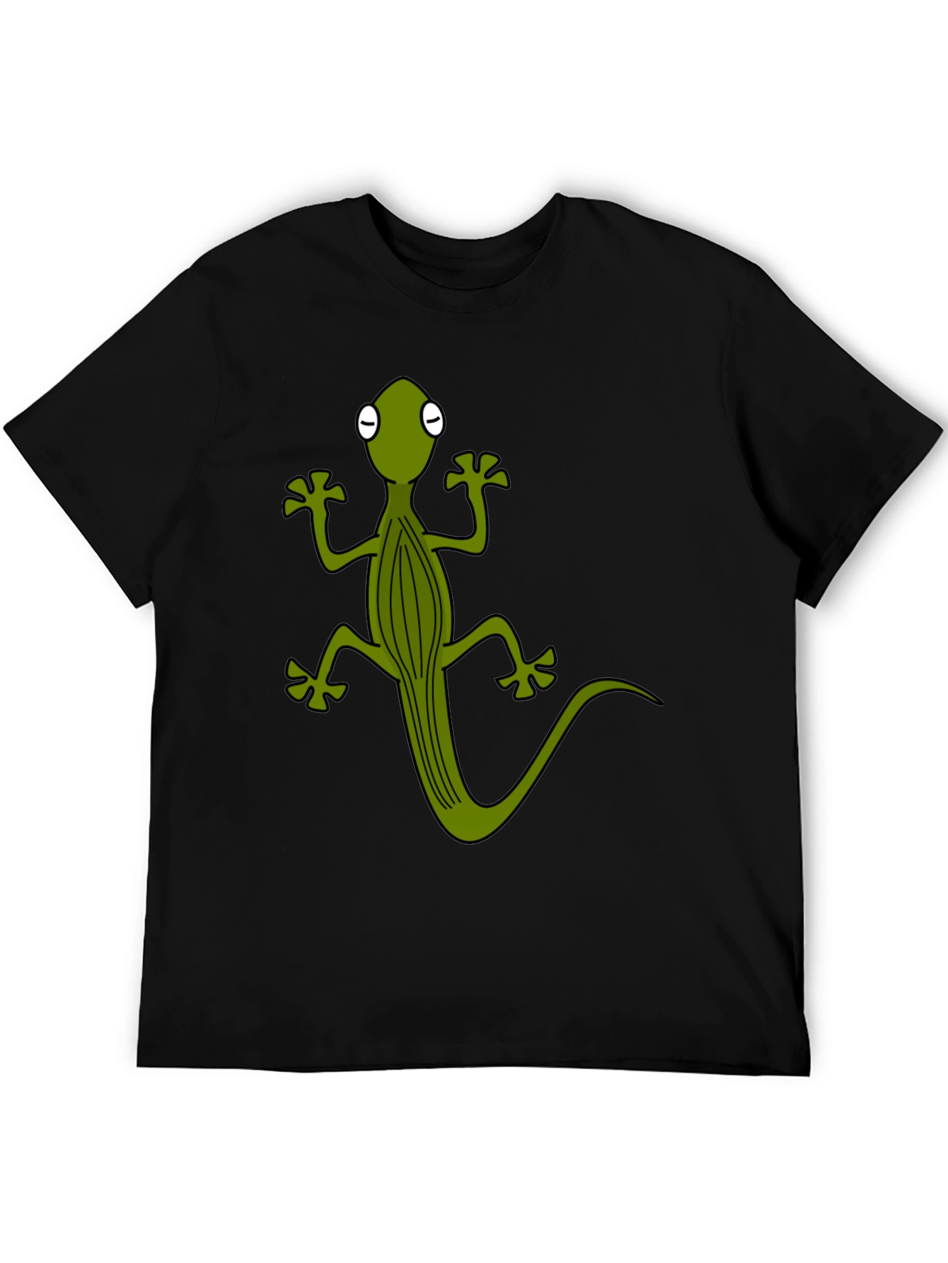 Cartoon Lizard Graphic T-Shirt