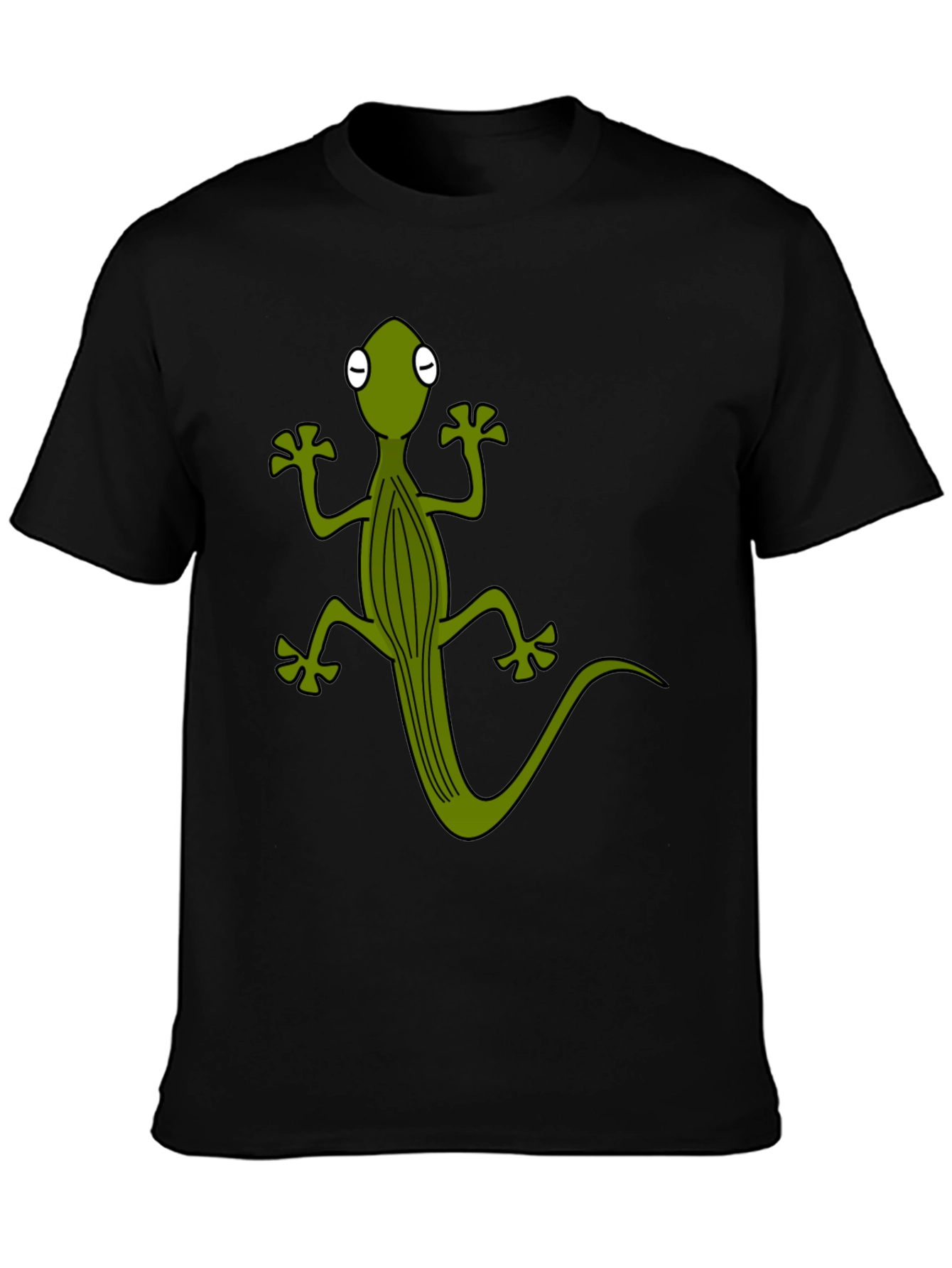 Cartoon Lizard Graphic T-Shirt