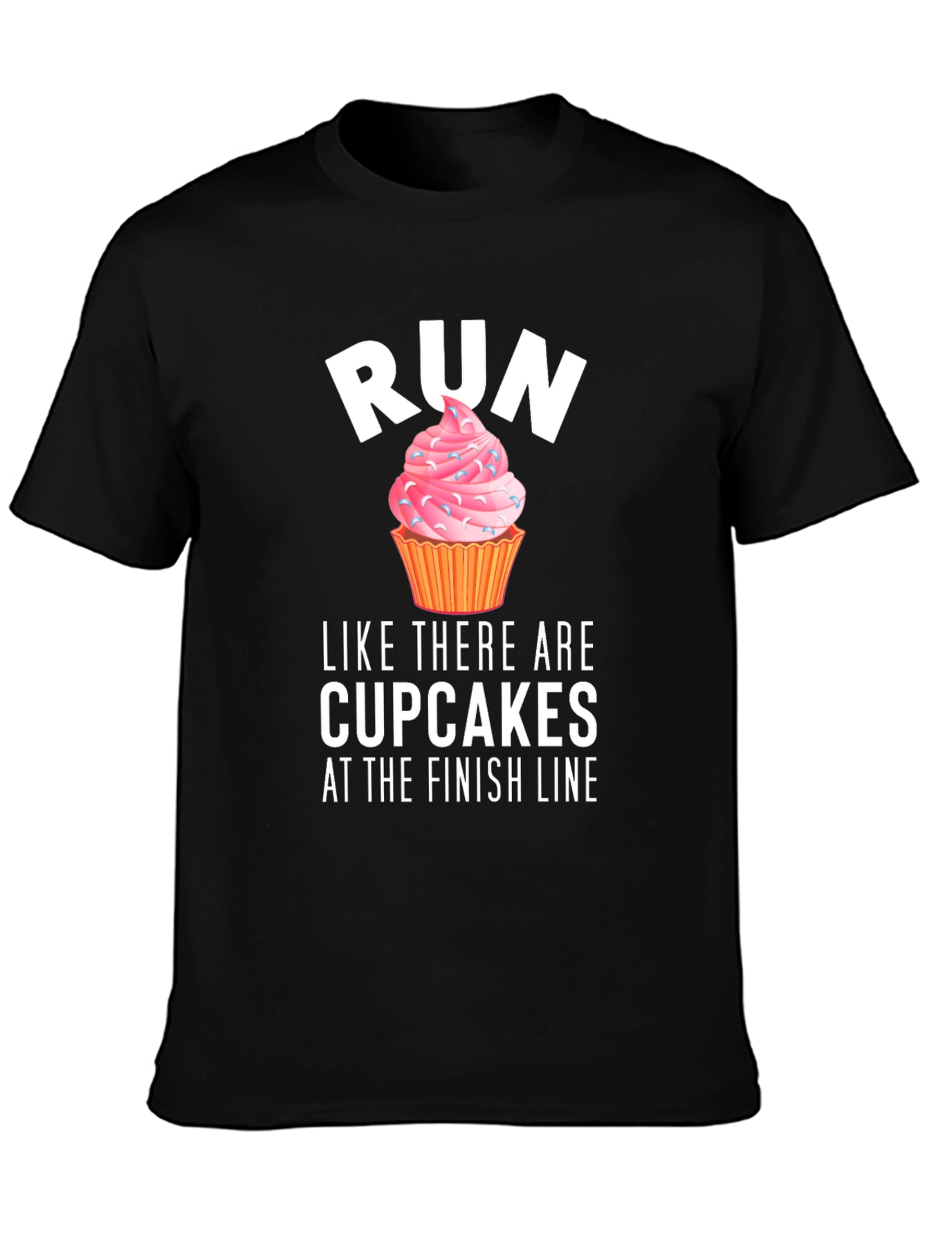 Run for Cupcakes T-Shirt - Funny Running Tee