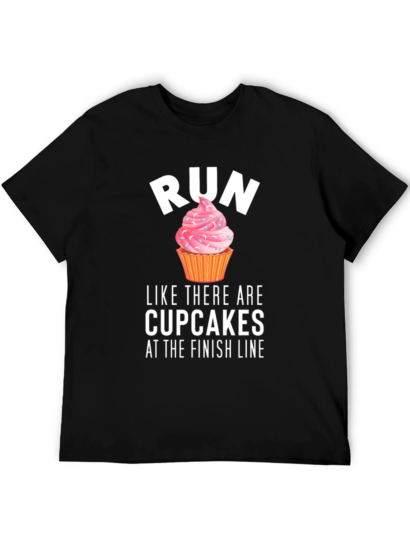 Run for Cupcakes T-Shirt - Funny Running Tee
