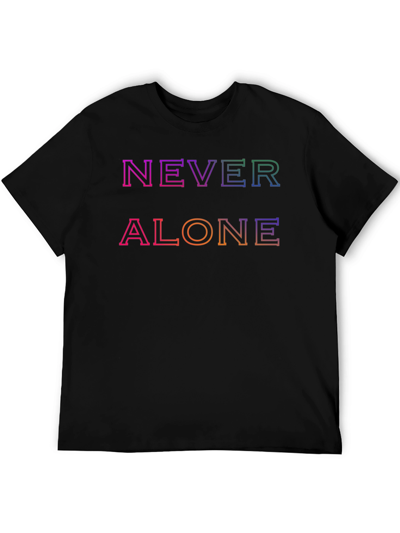 Never Alone Graphic Tee - Trendy Comfort