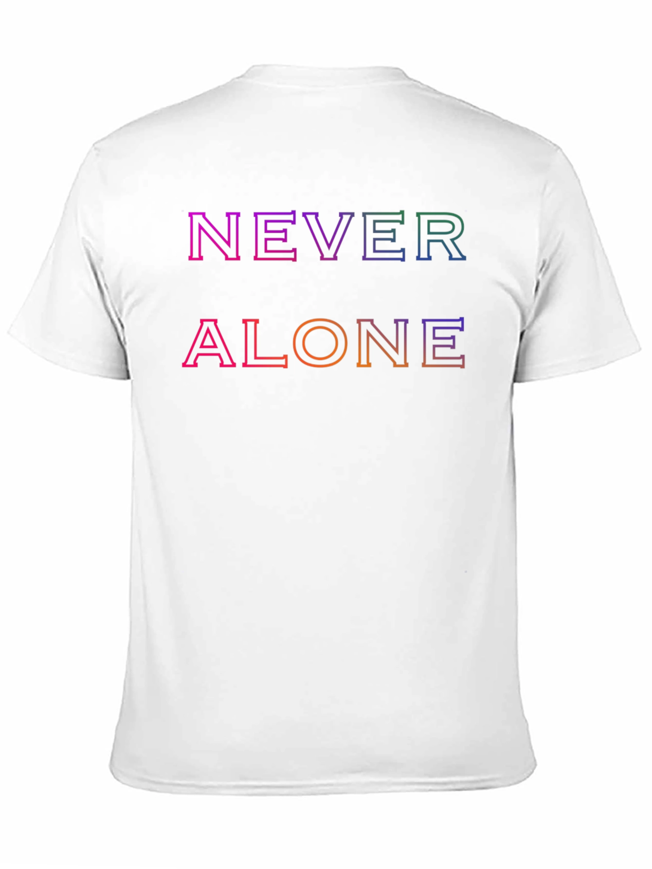 Never Alone Graphic Tee - Trendy Comfort