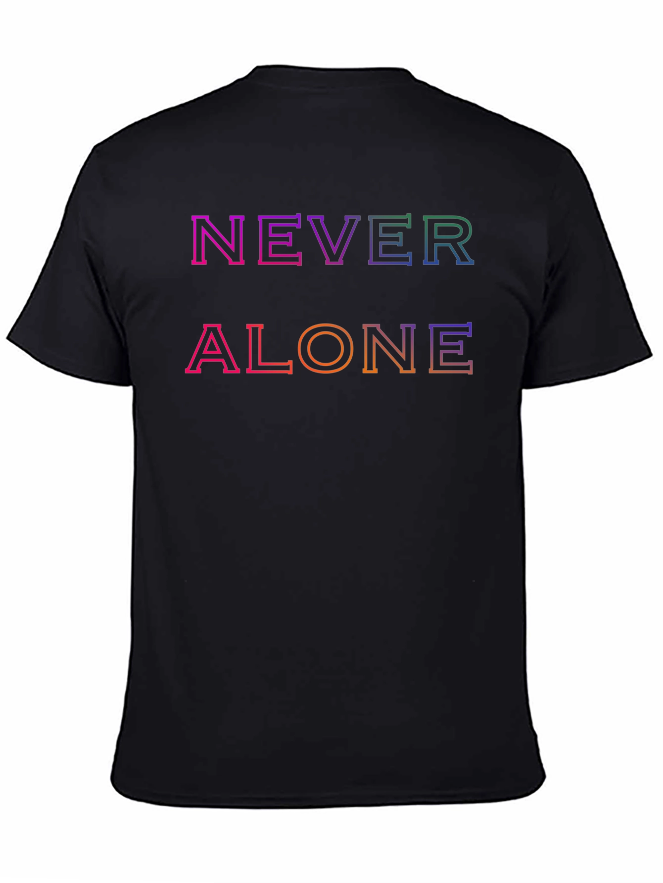 Never Alone Graphic Tee - Trendy Comfort