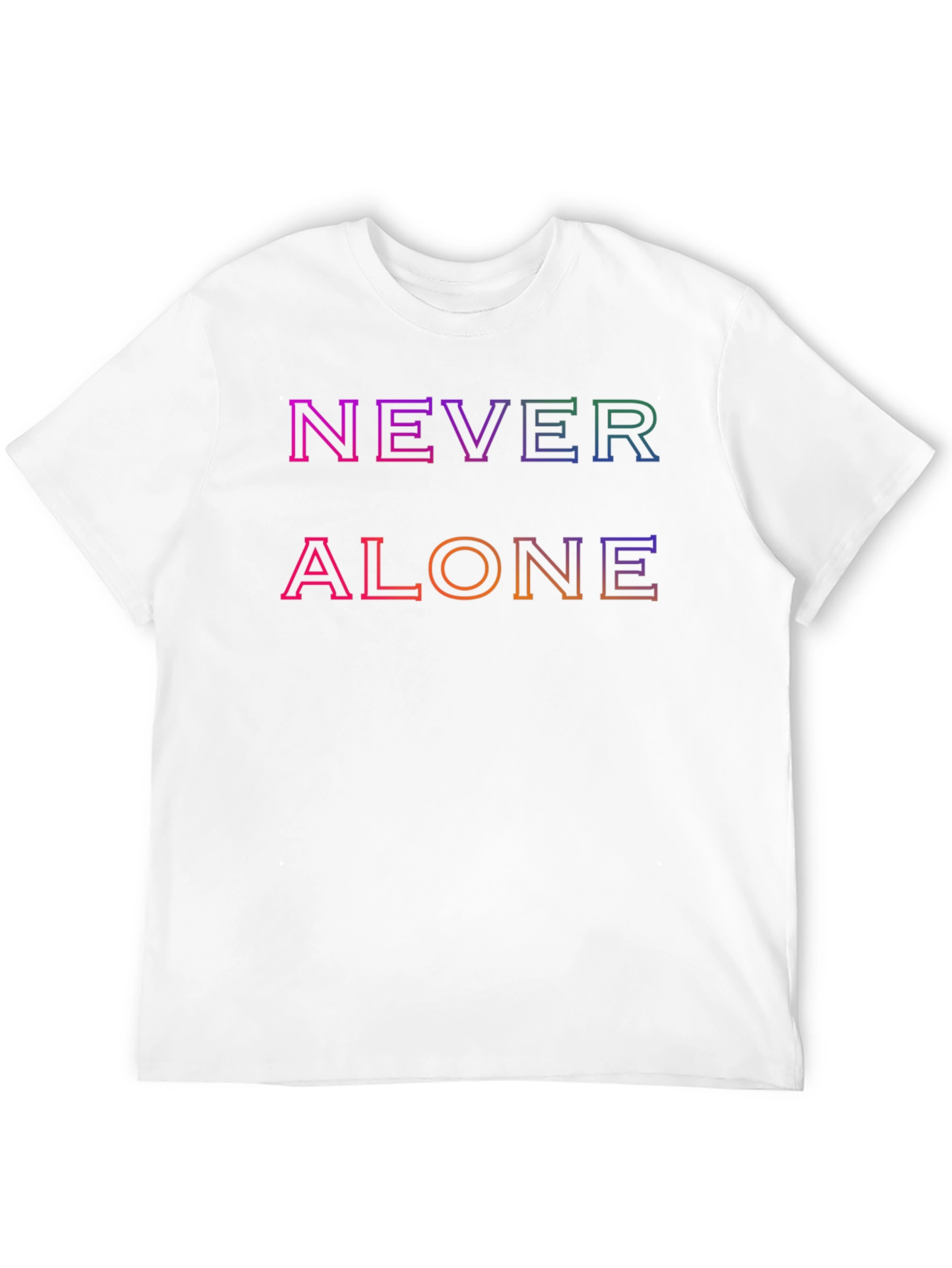 Never Alone Graphic Tee - Trendy Comfort