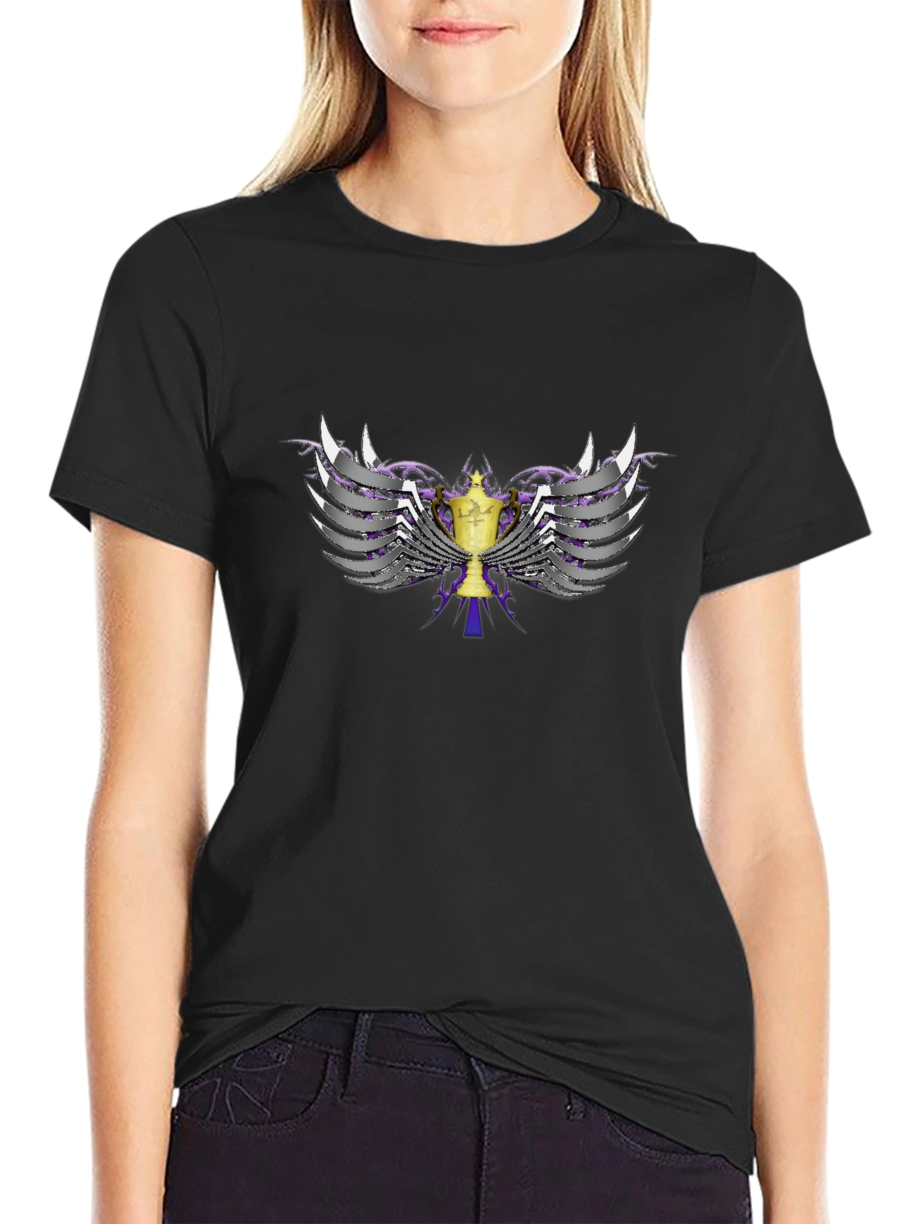 Winged Trophy Black T-Shirt