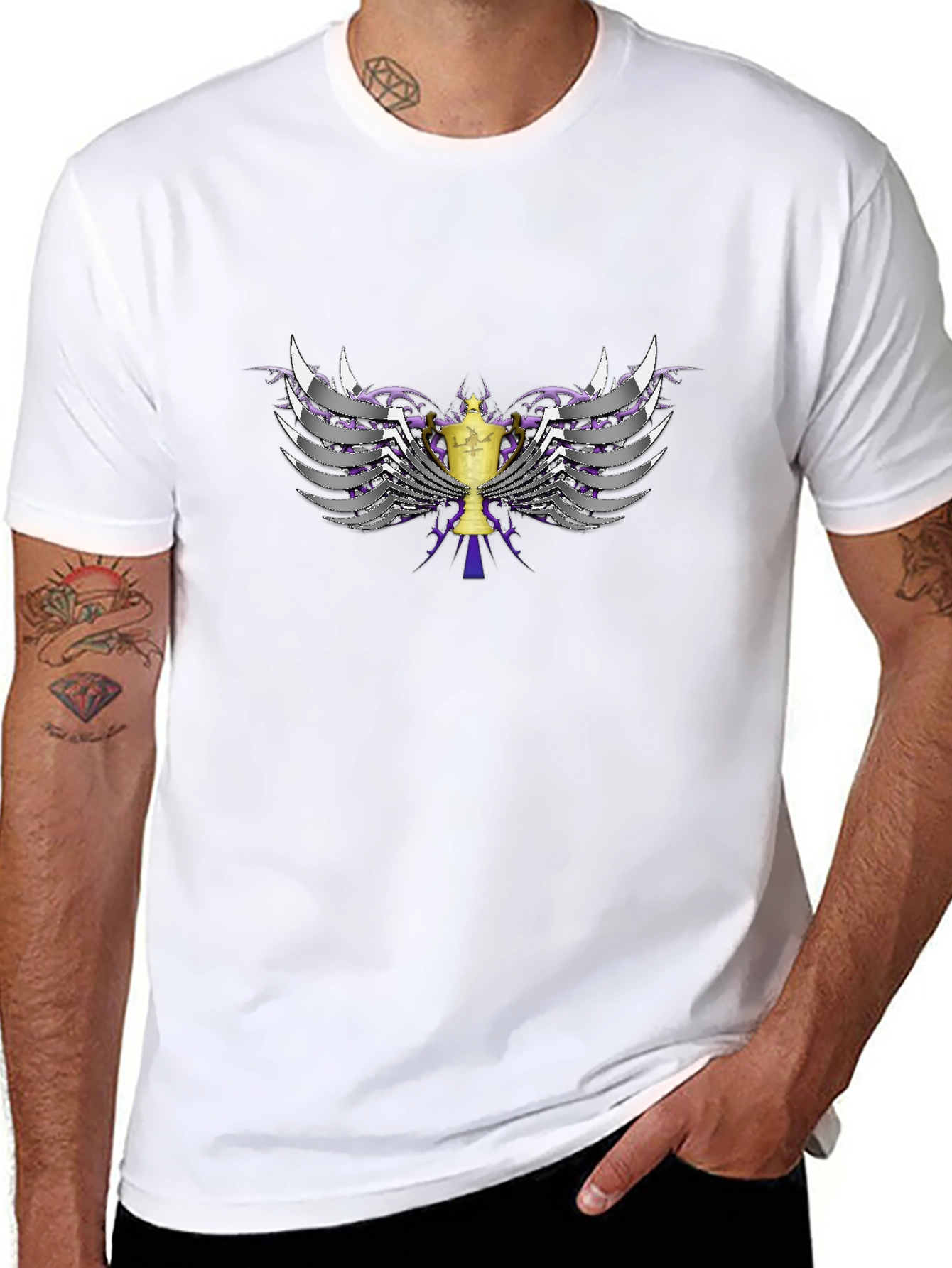 Winged Trophy Black T-Shirt