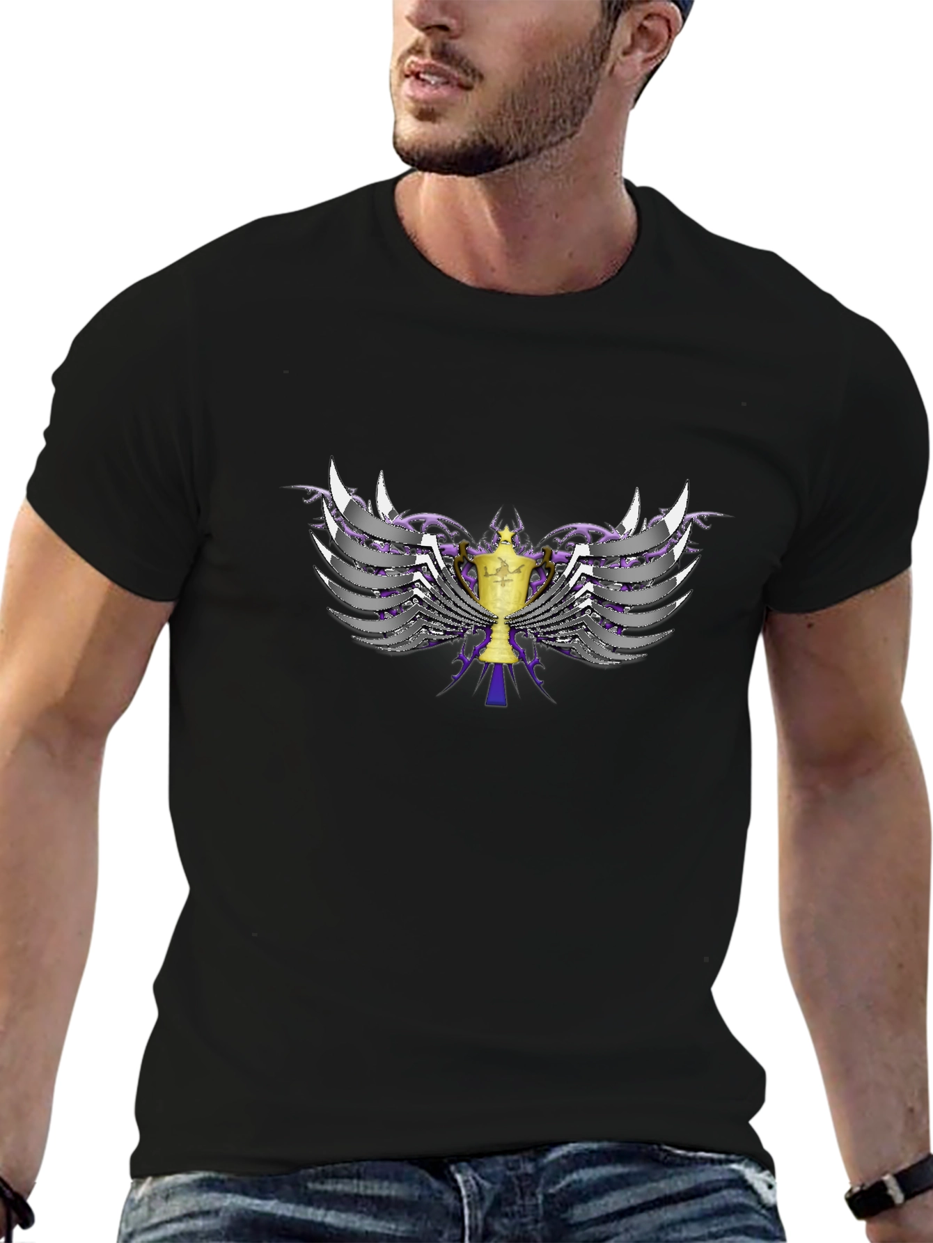 Winged Trophy Black T-Shirt