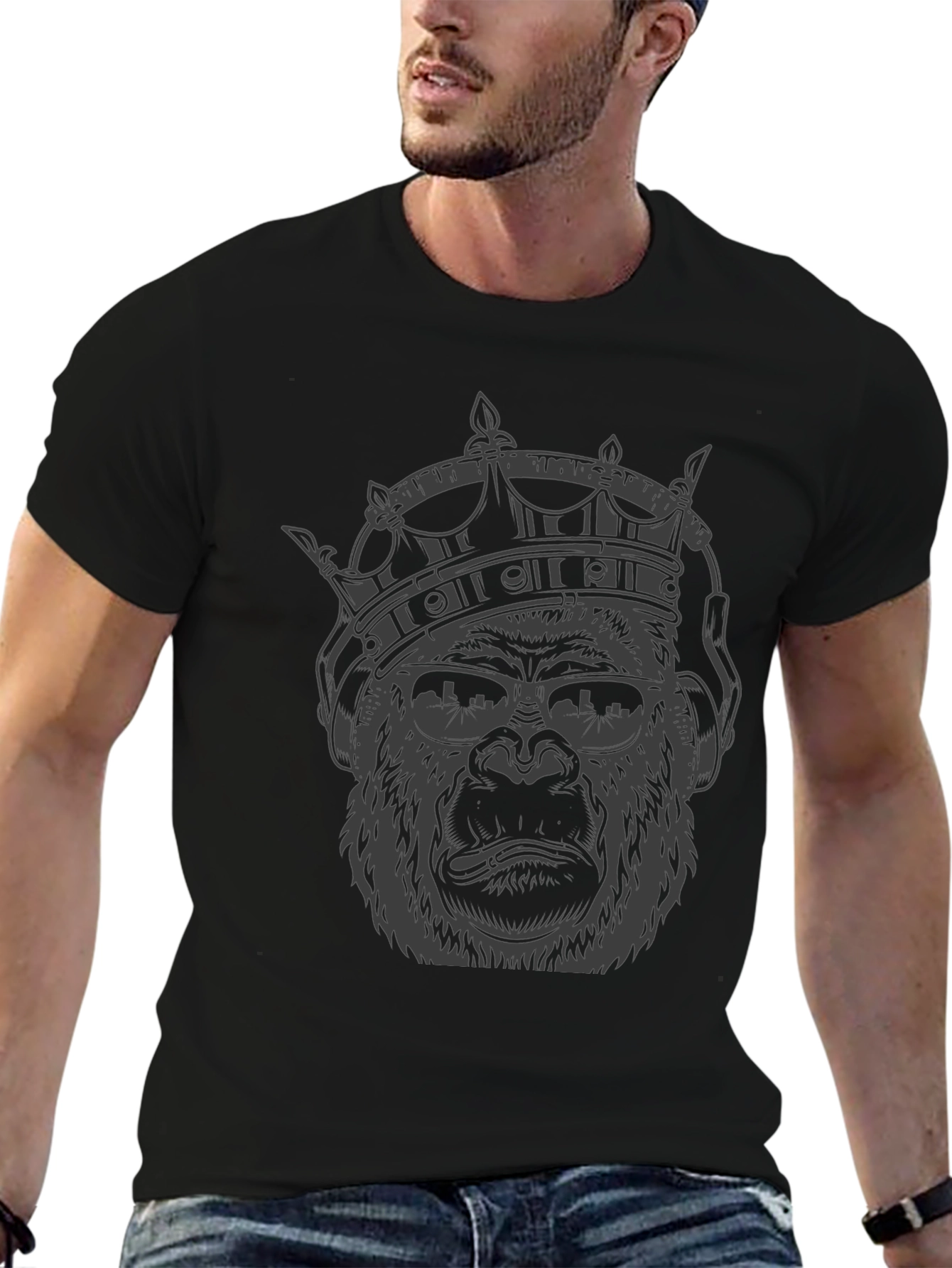 King Kong Crowned T-Shirt - Mens Graphic Tee