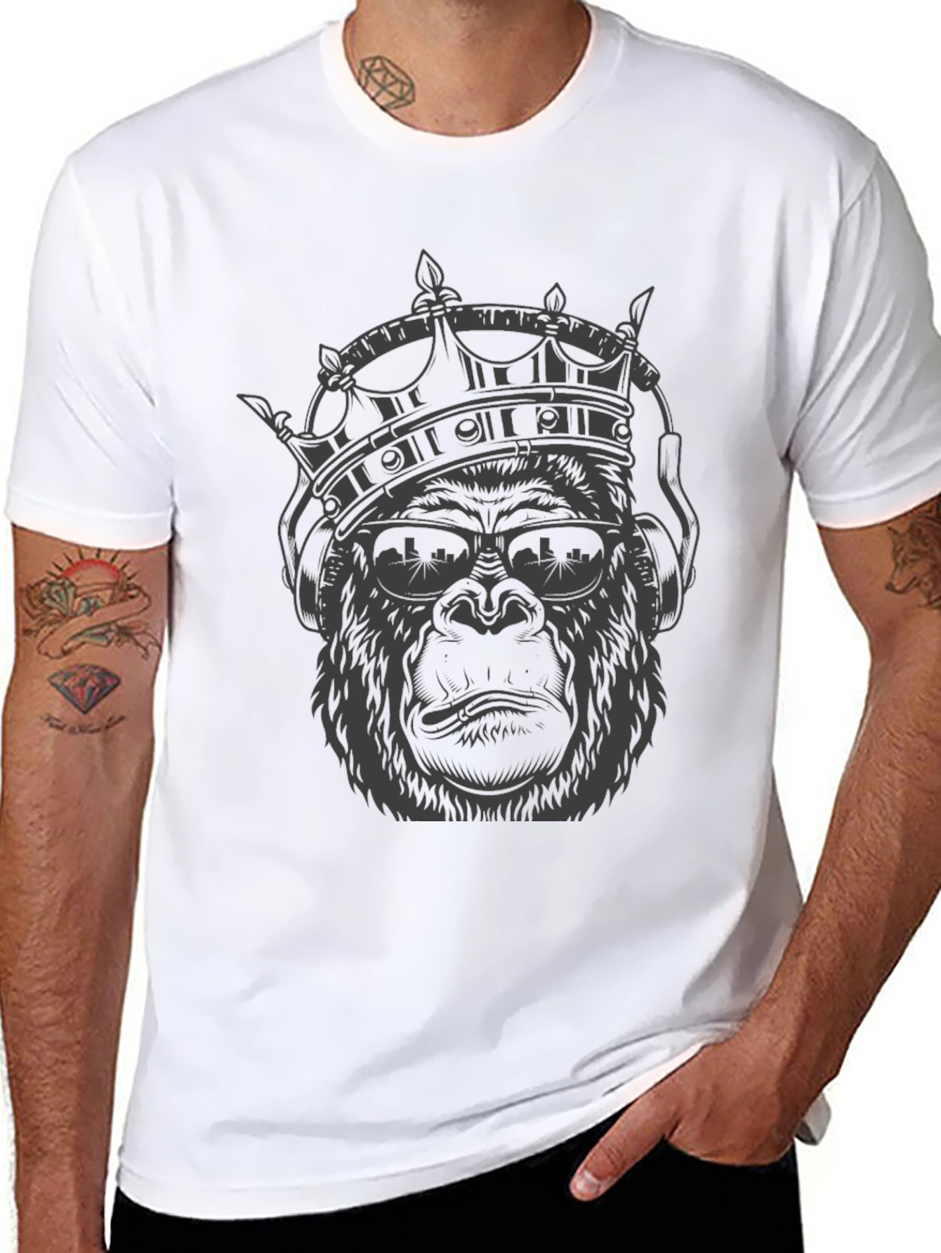 King Kong Crowned T-Shirt - Mens Graphic Tee