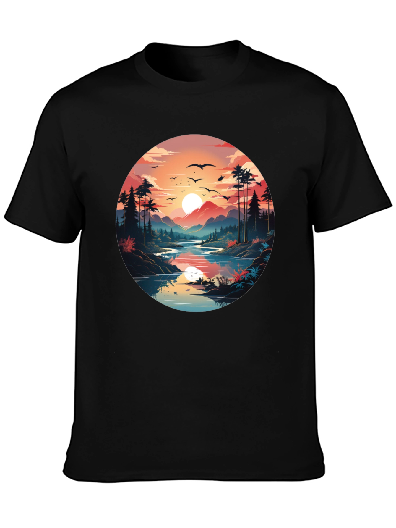 Nature Vista Black T-Shirt