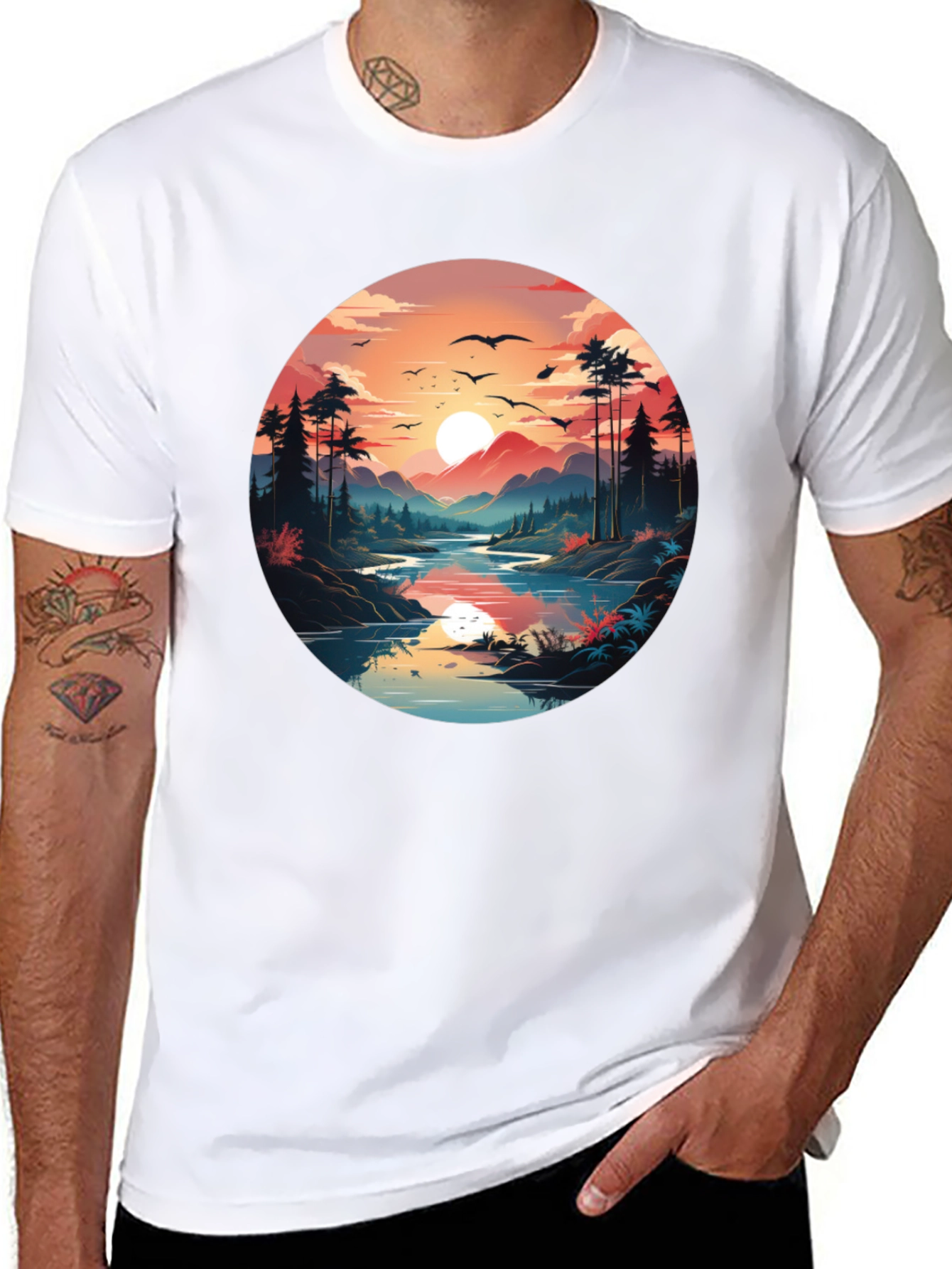 Nature Vista Black T-Shirt