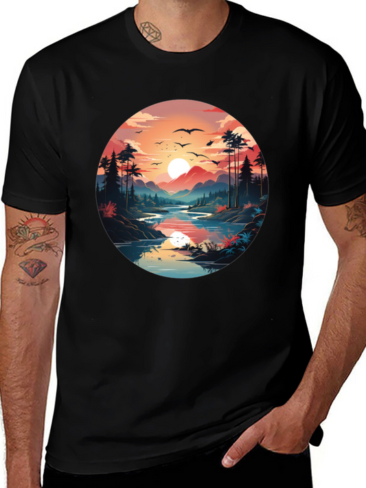 Nature Vista Black T-Shirt
