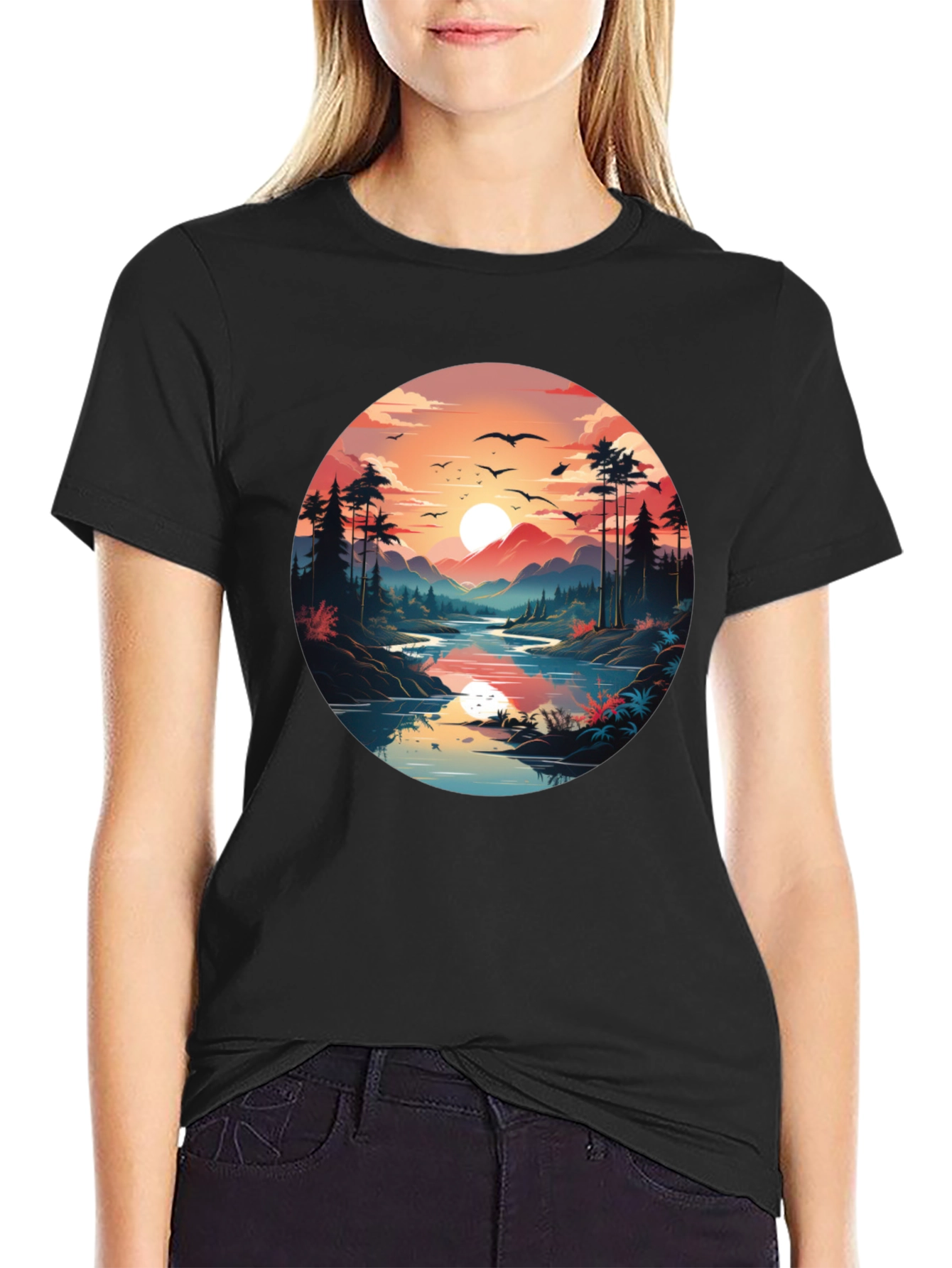 Nature Vista Black T-Shirt