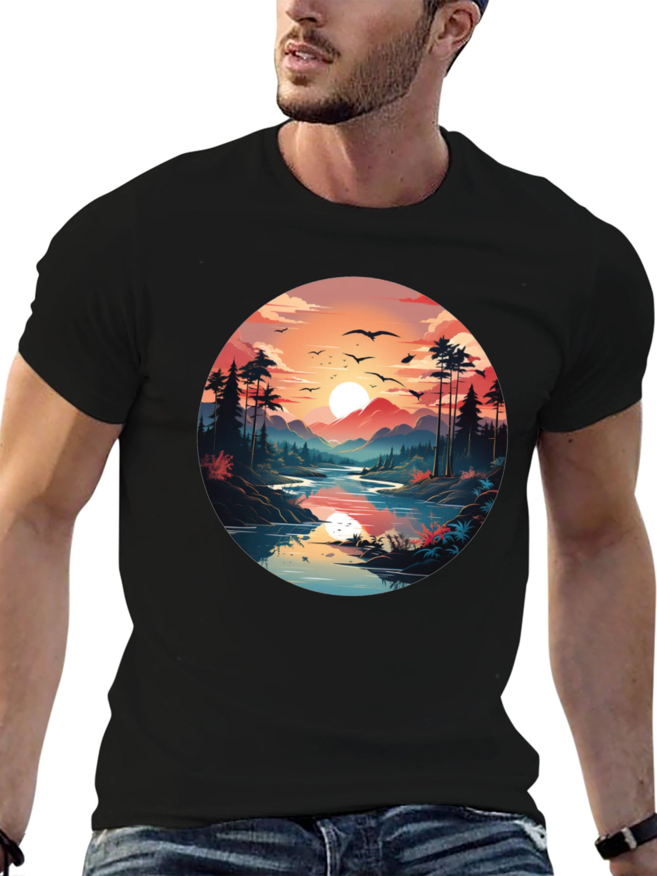 Nature Vista Black T-Shirt