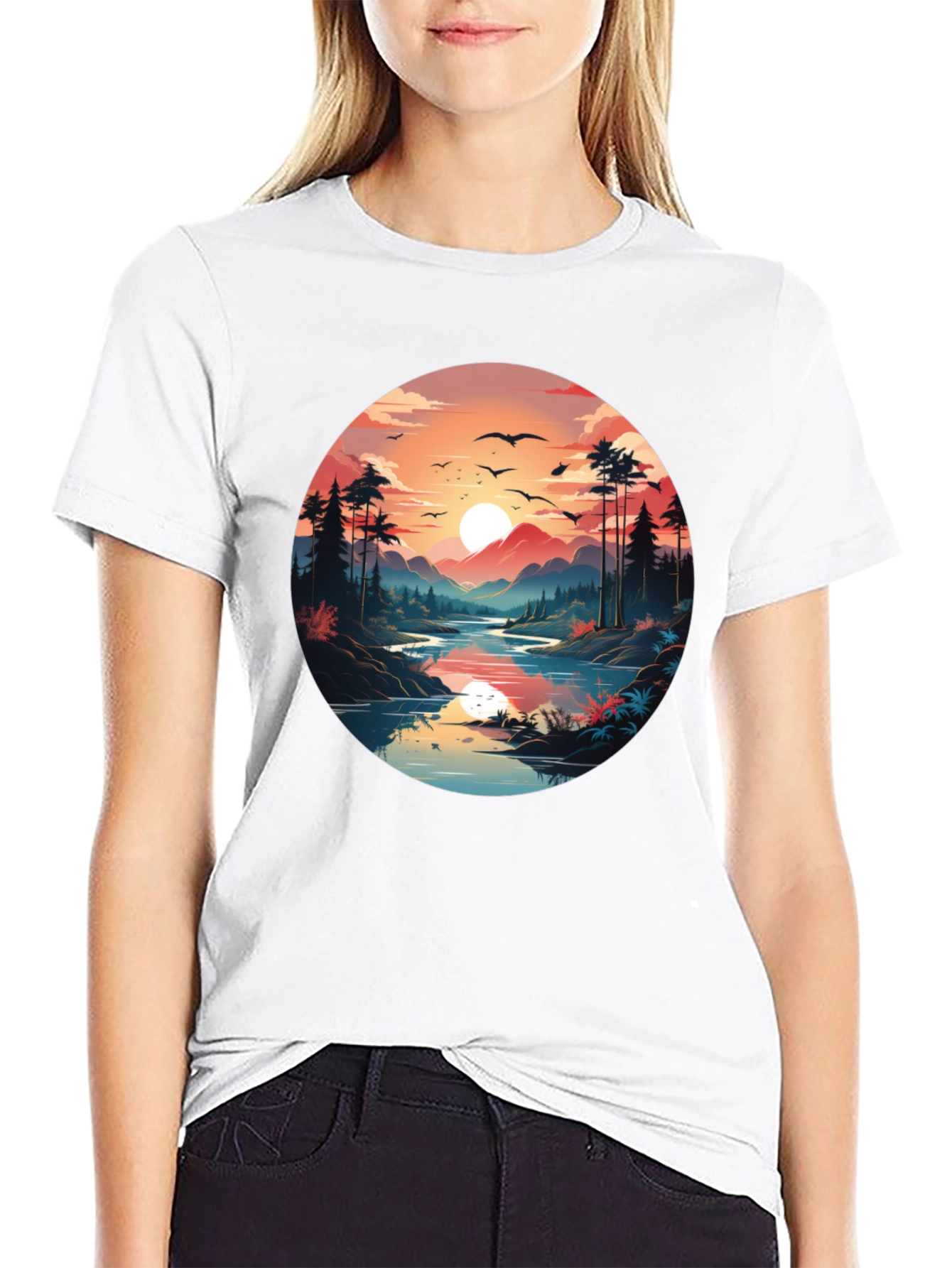 Nature Vista Black T-Shirt