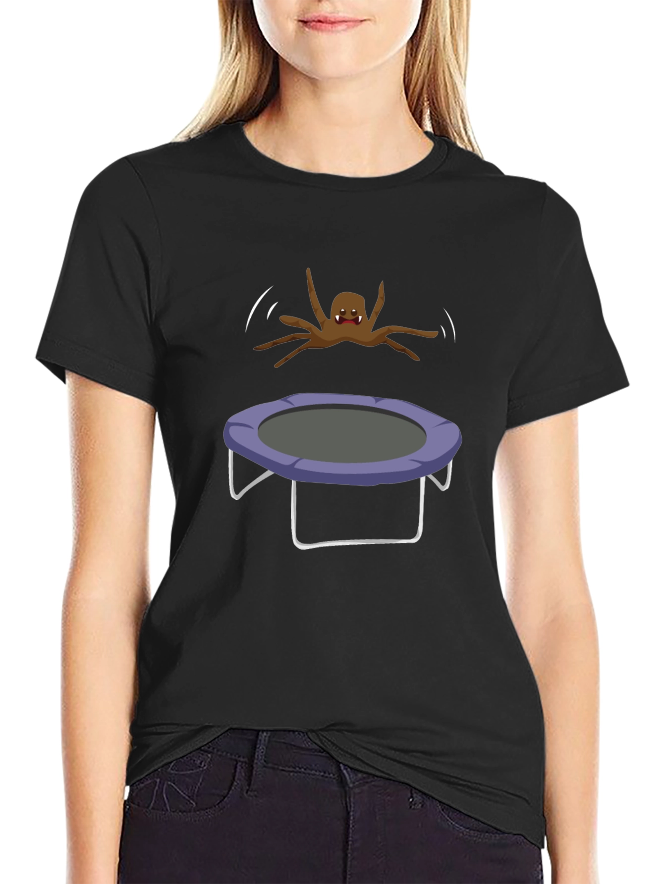 Spider Trampoline Humor T-Shirt