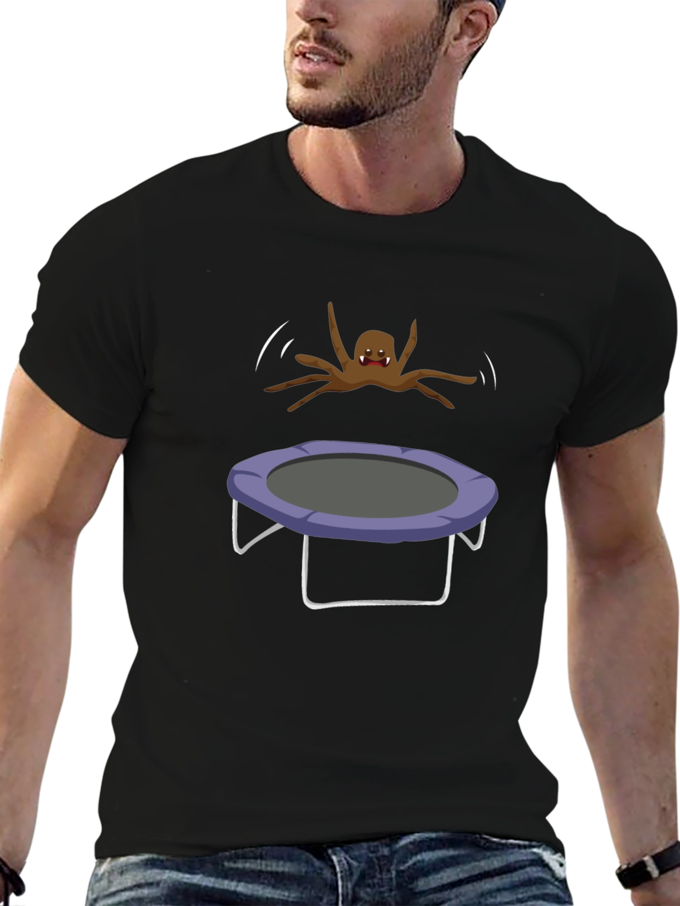 Spider Trampoline Humor T-Shirt