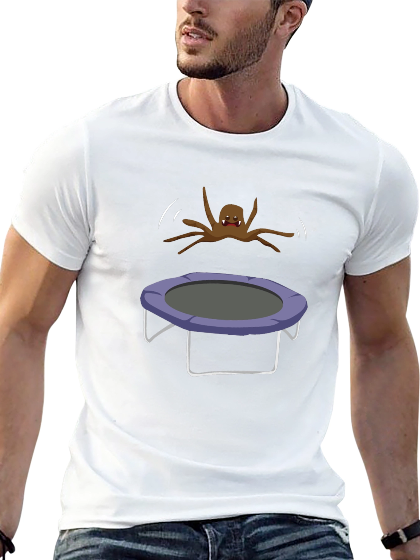 Spider Trampoline Humor T-Shirt