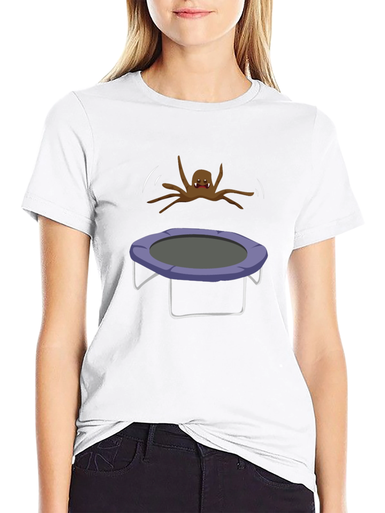 Spider Trampoline Humor T-Shirt