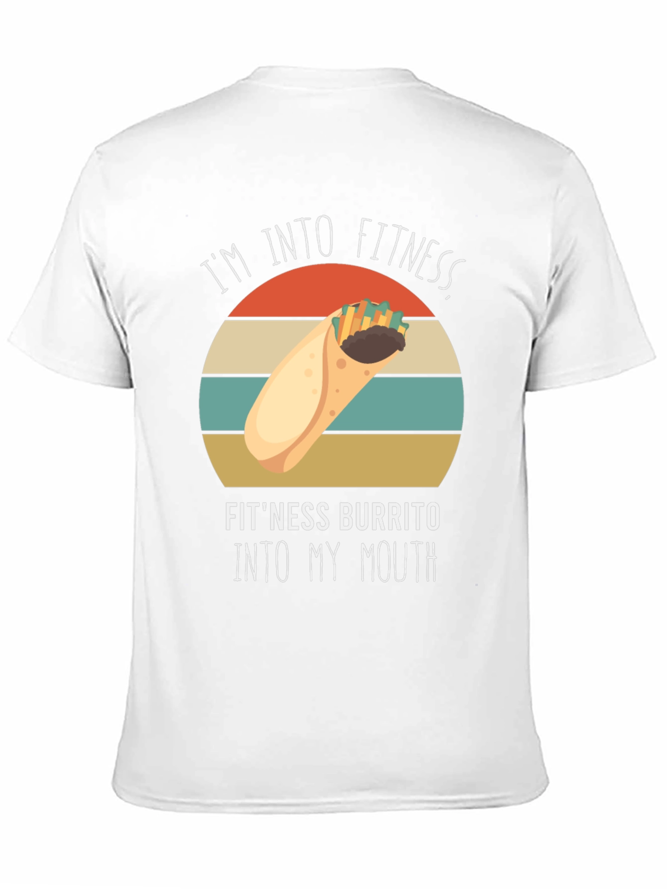 Fitness Burrito T-Shirt - Funny Foodie Workout Tee