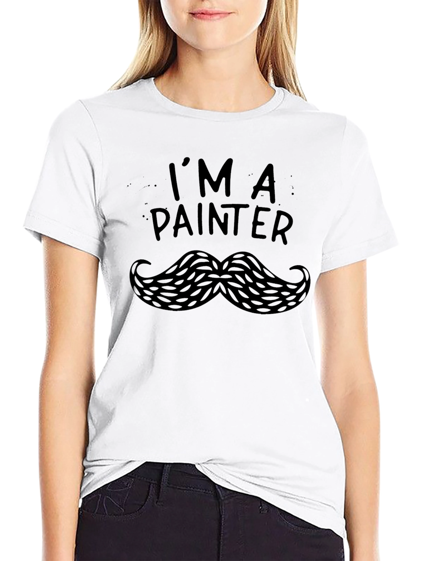 Im A Painter Mustache Graphic T-Shirt