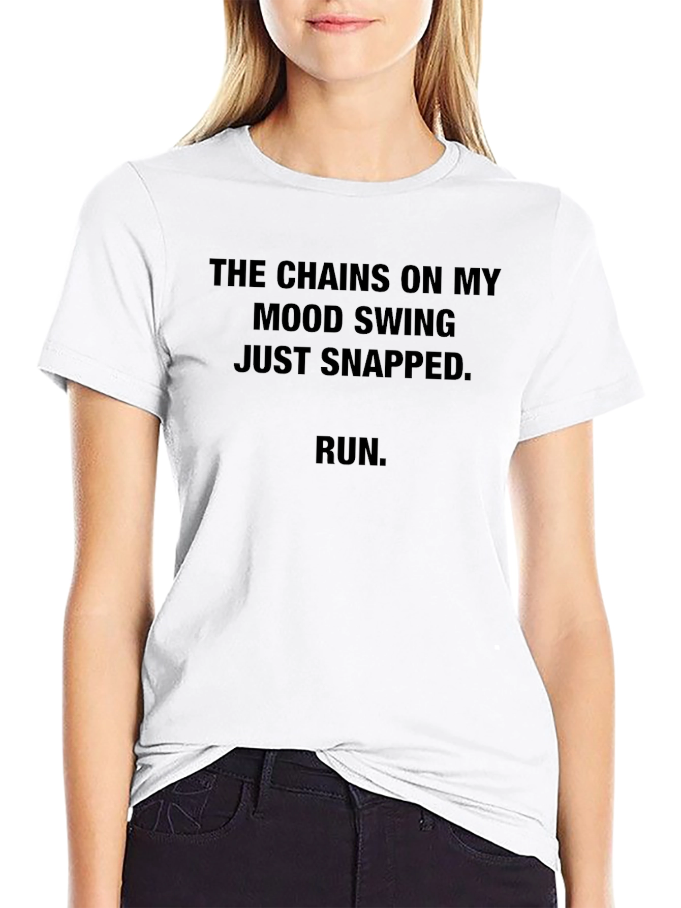 Mood Swing Snapped Graphic Tee - Run!