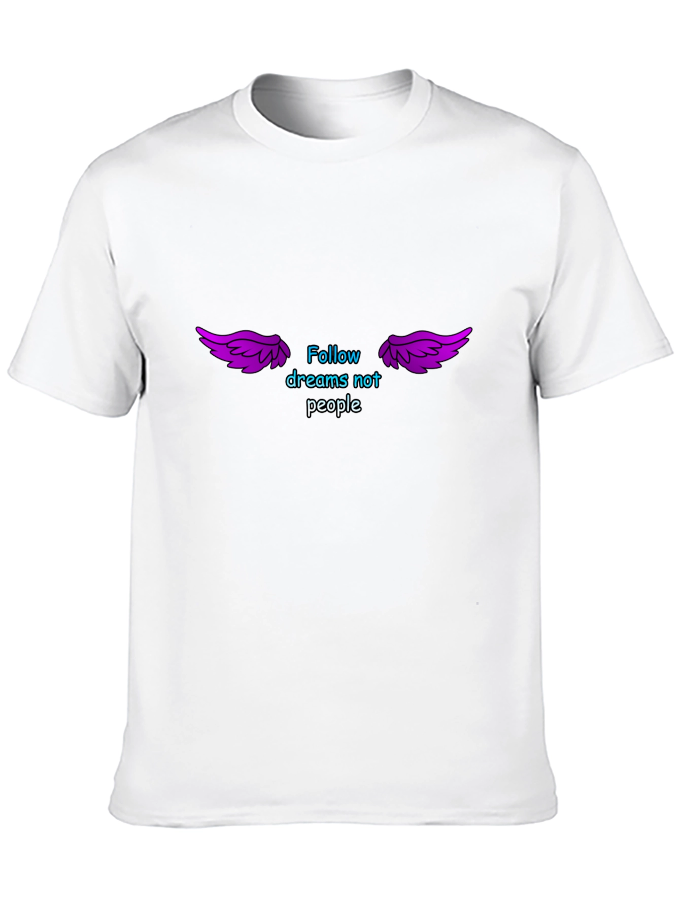 Follow Dreams Graphic Tee - Soft Black Cotton T-Shirt