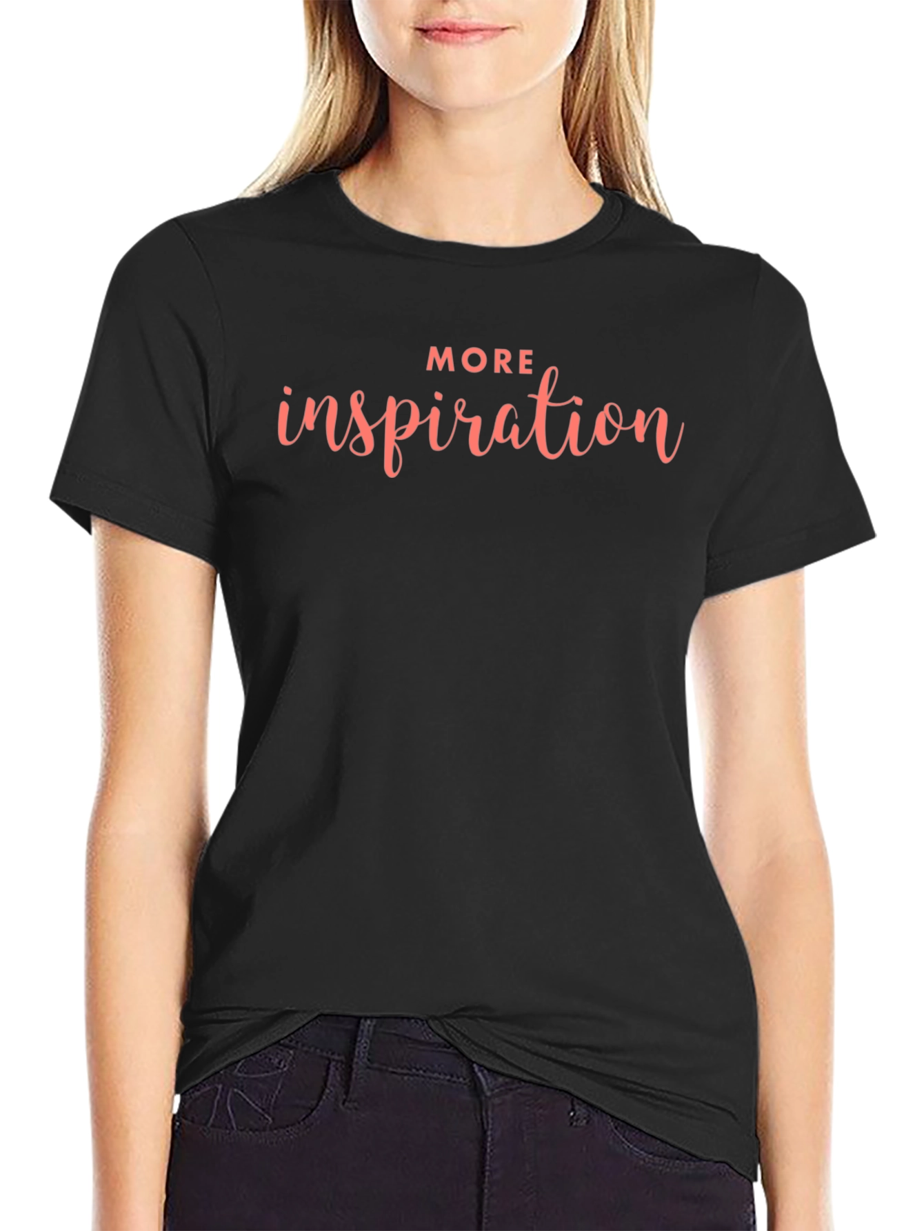More Inspiration Black Graphic Tee