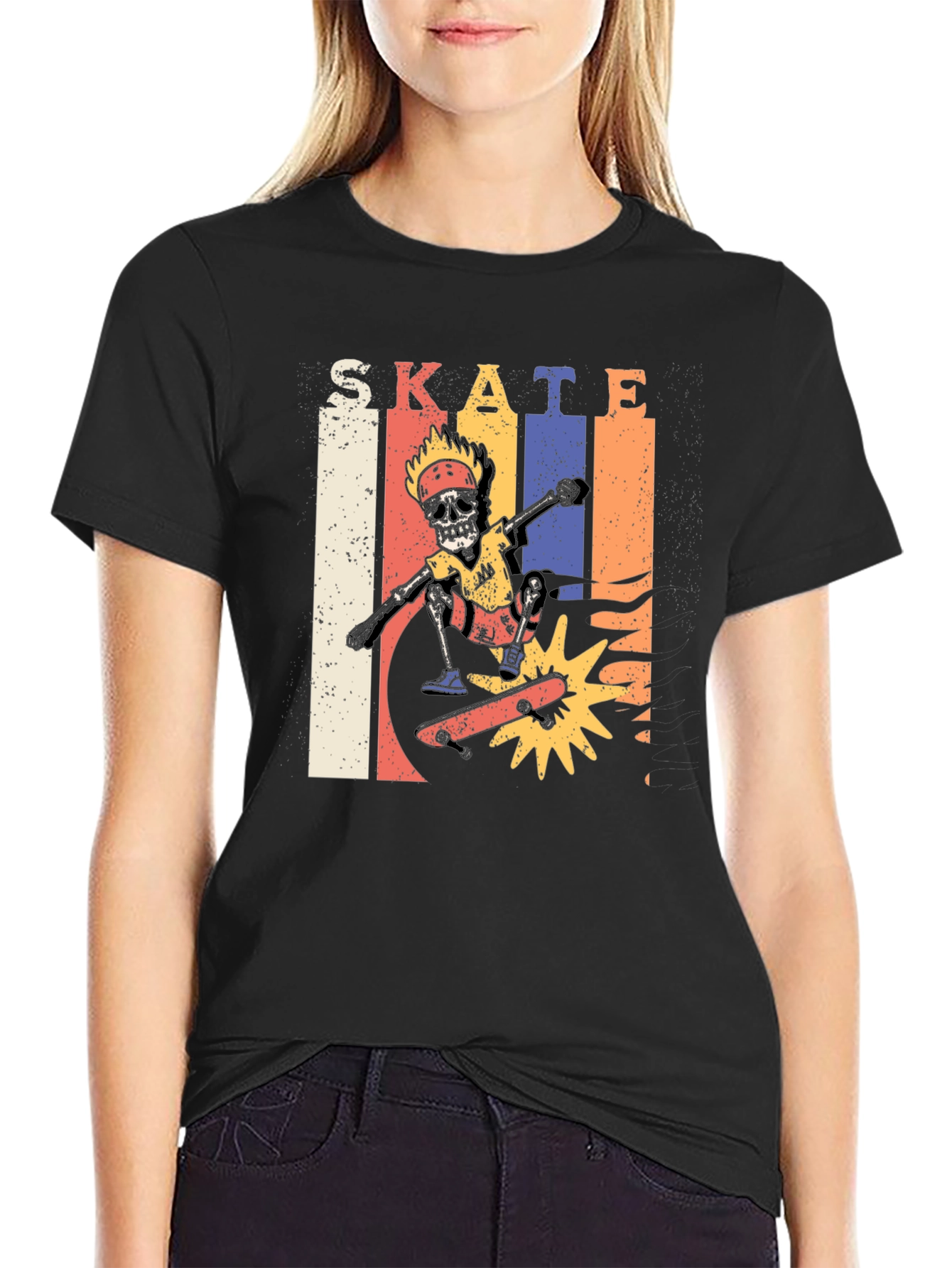 Skate Skeleton Graphic Tee