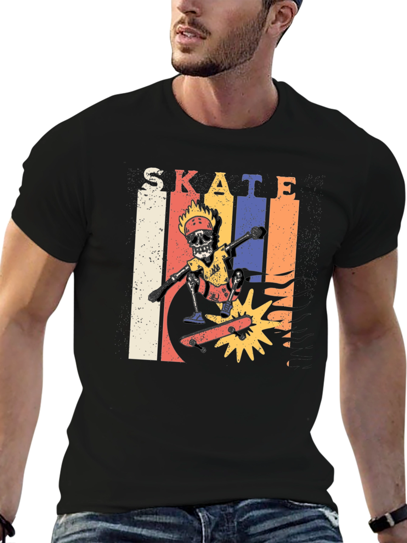 Skate Skeleton Graphic Tee