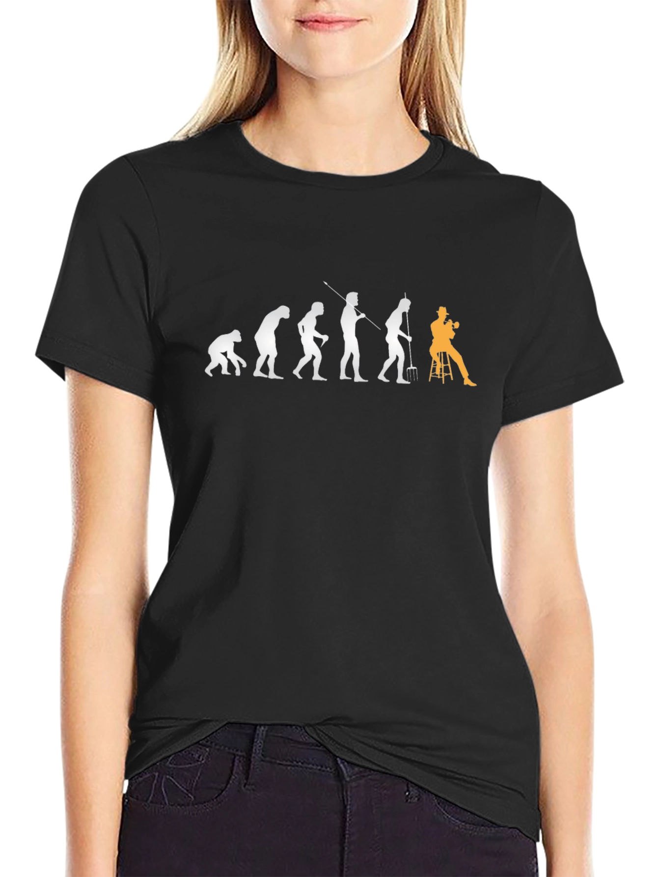 Evolution of a Singer Mens T-Shirt
