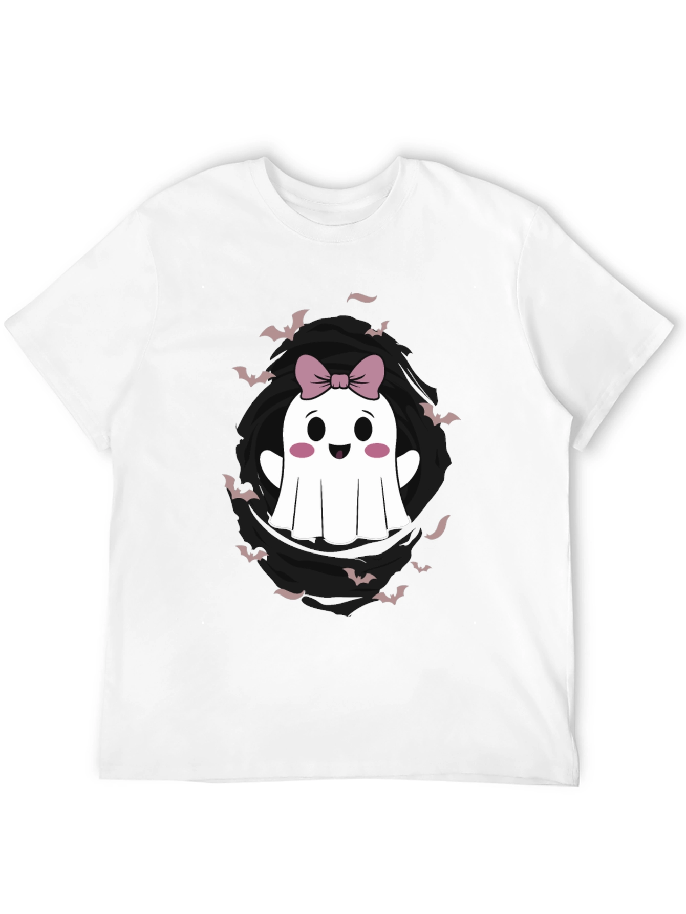 Cute Ghost Bow Halloween Graphic Tee
