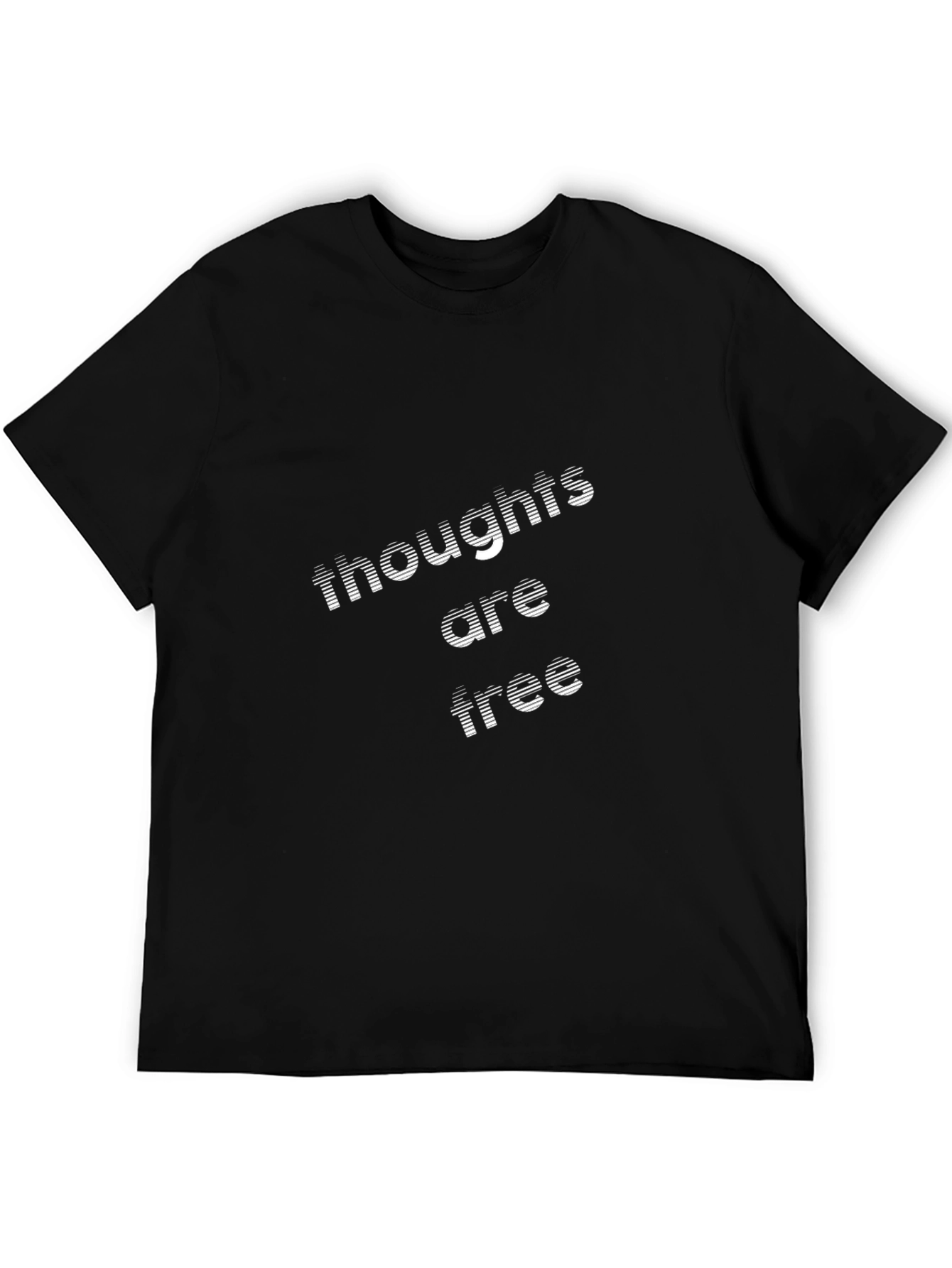 Thoughts are Free Black Tee