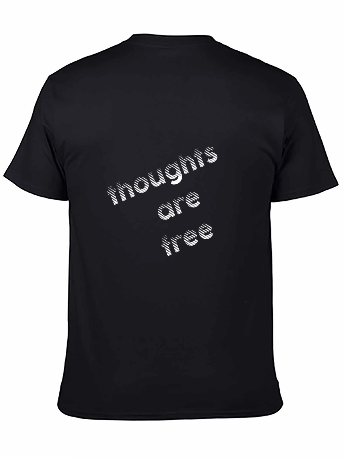 Thoughts are Free Black Tee